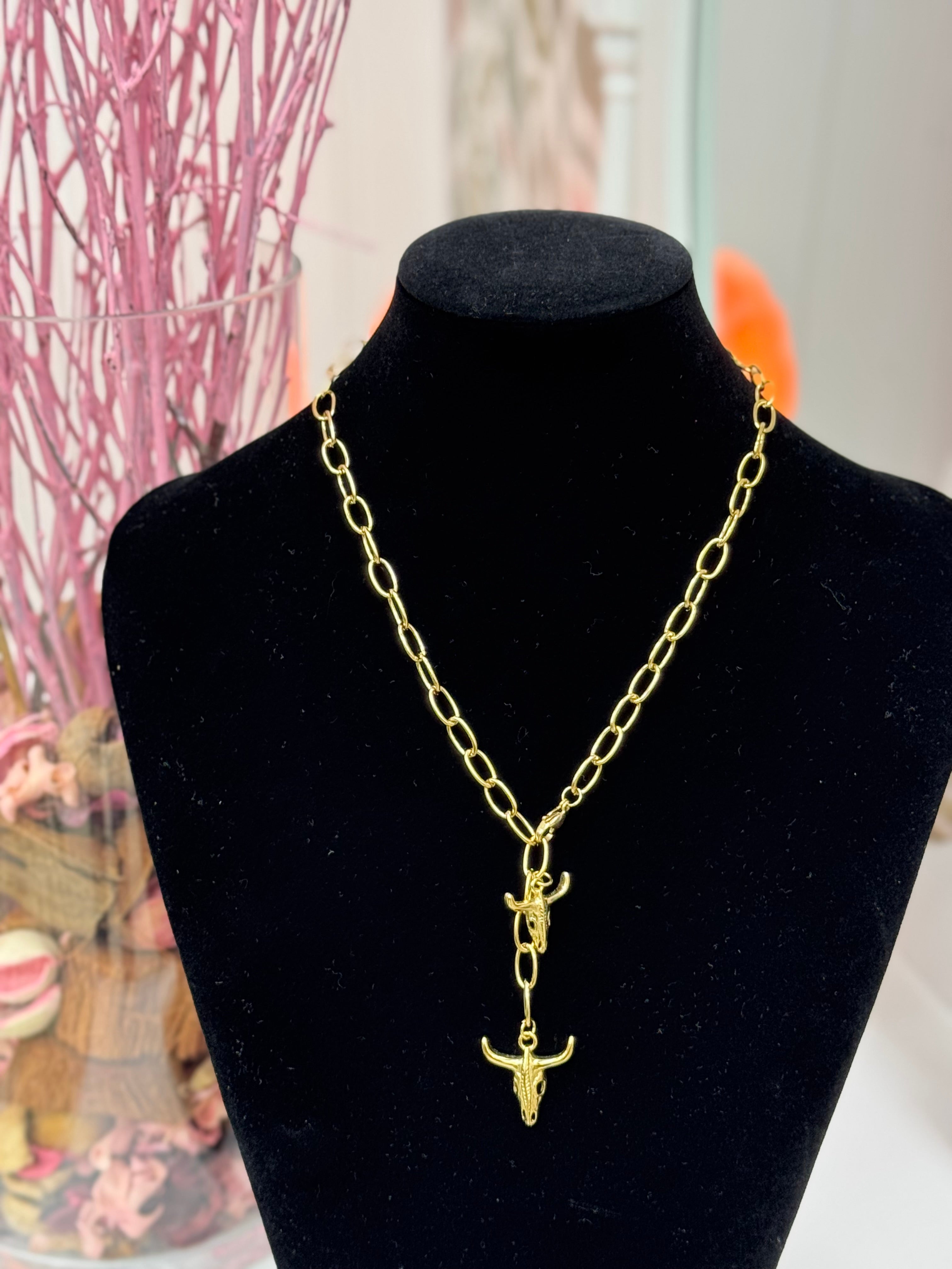 COLLAR ACERO CABEZAS BUEY