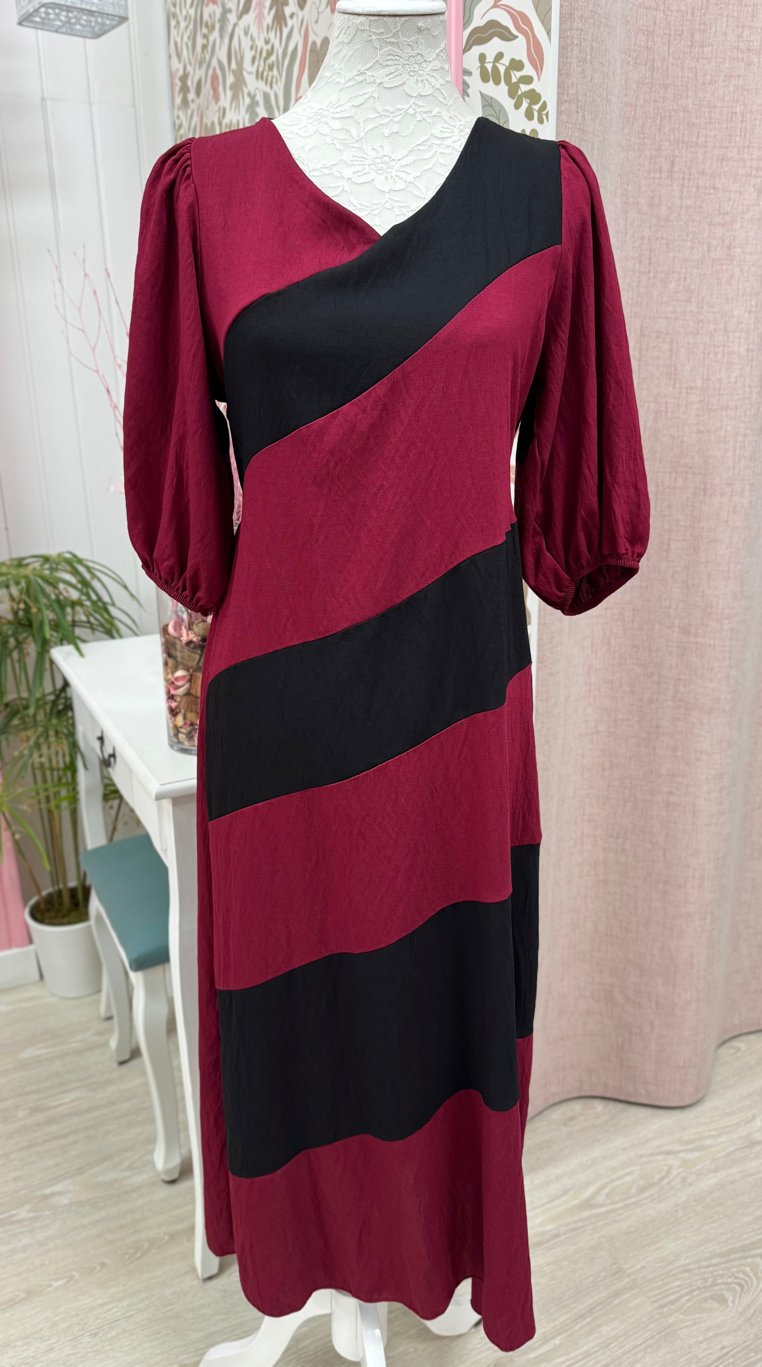 VESTIDO RAYAS DIAGONAL