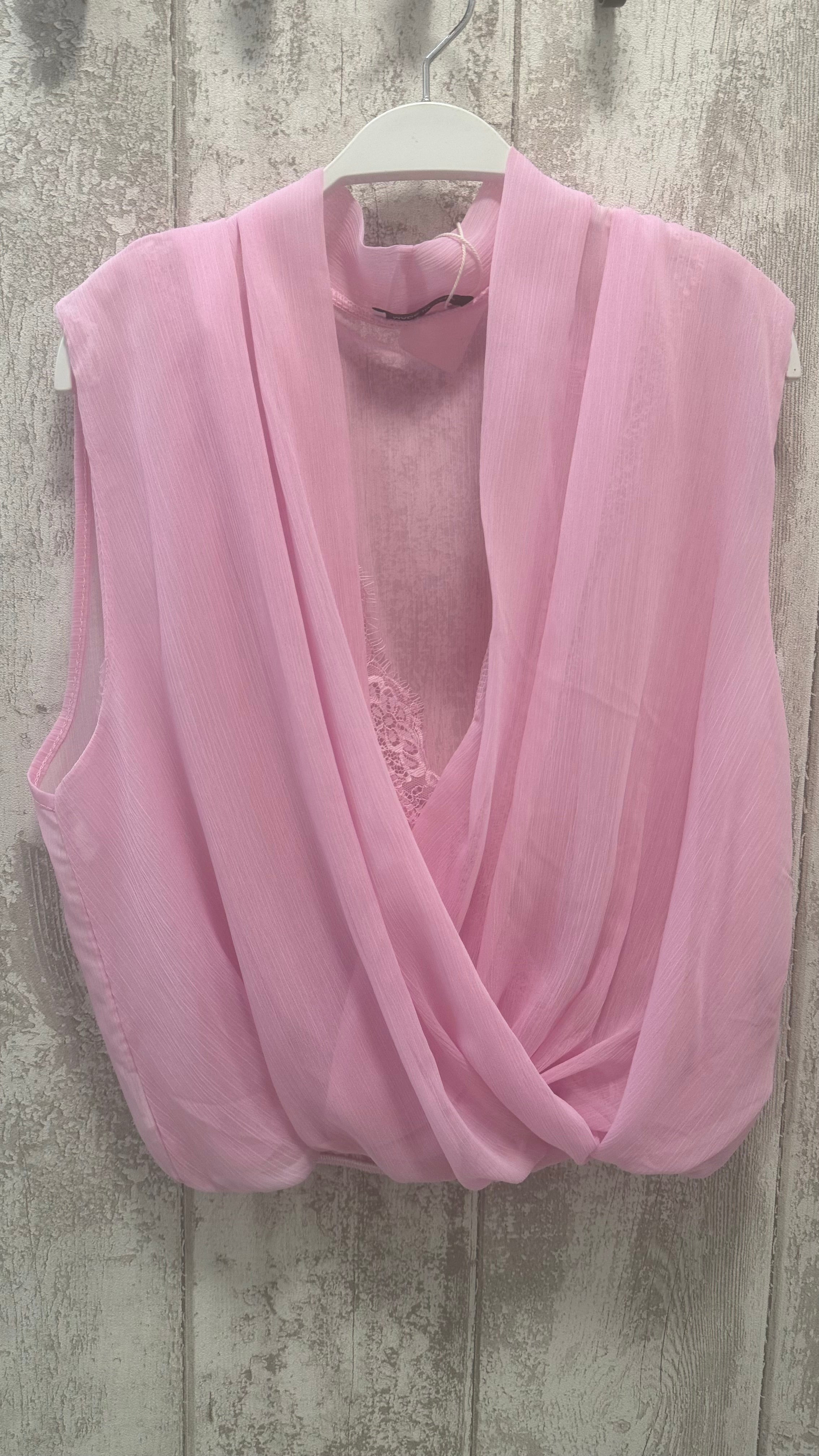 BLUSA CON TOP ENCAJE