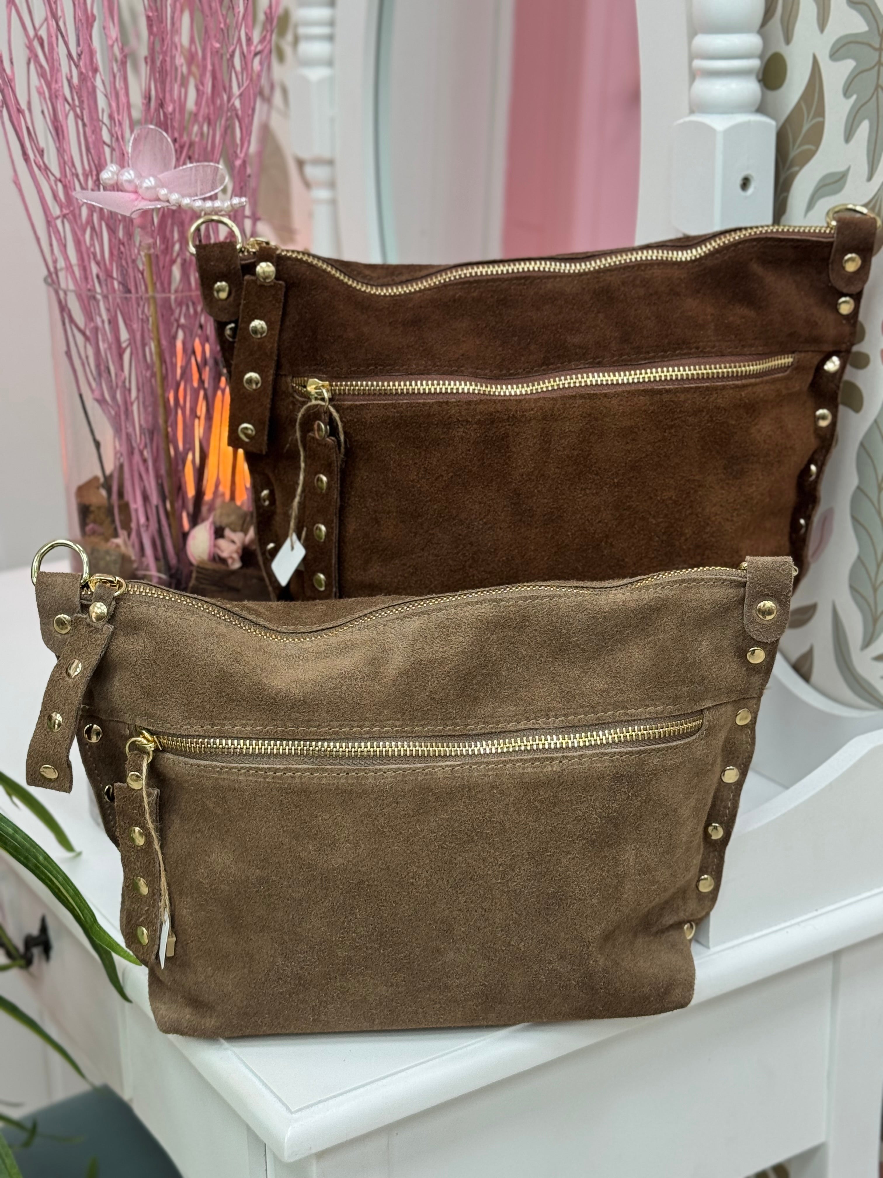 BOLSO PIEL VUELTA TACHAS