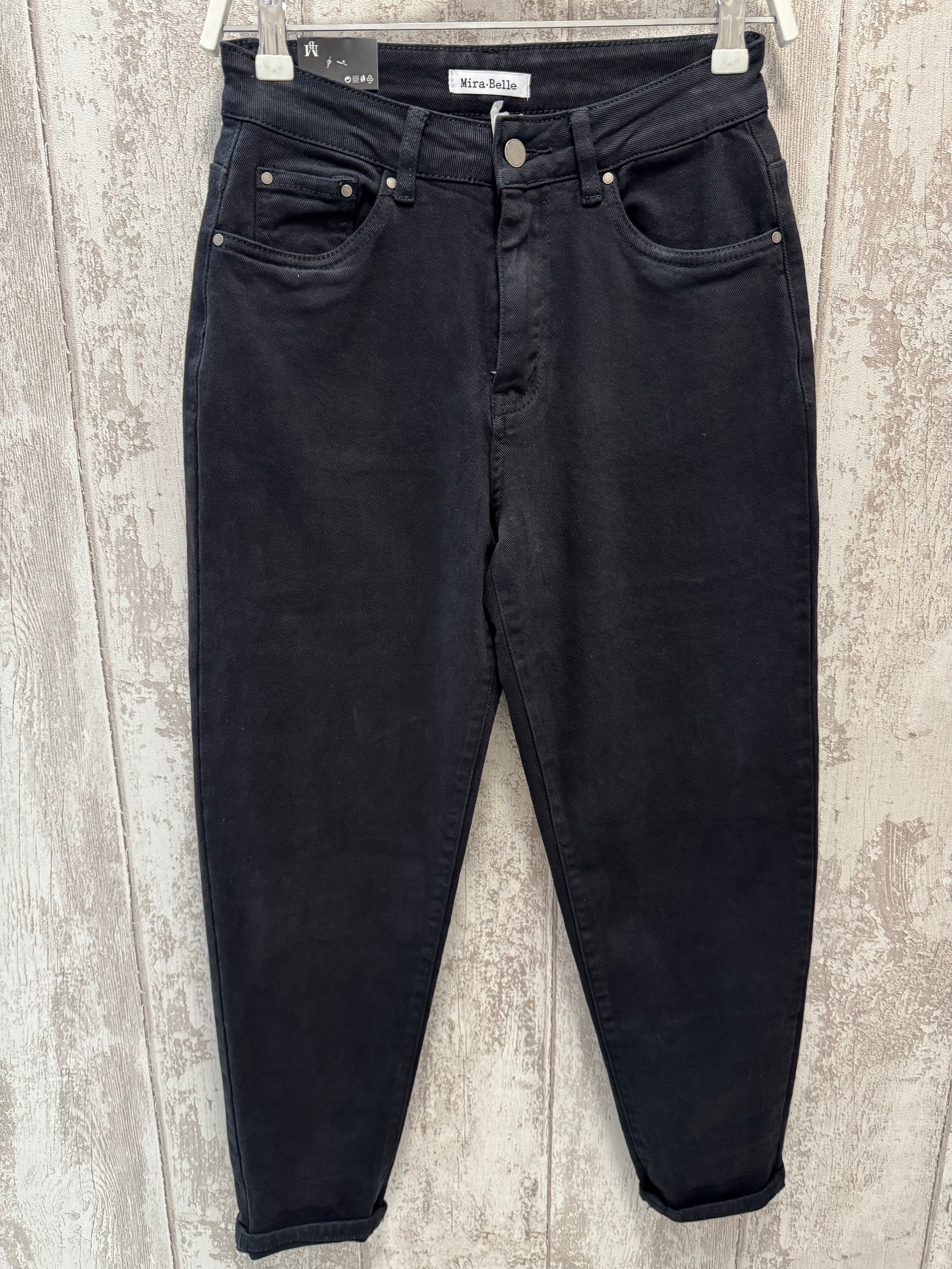 VAQUEROS “MOM FIT” NEGROS