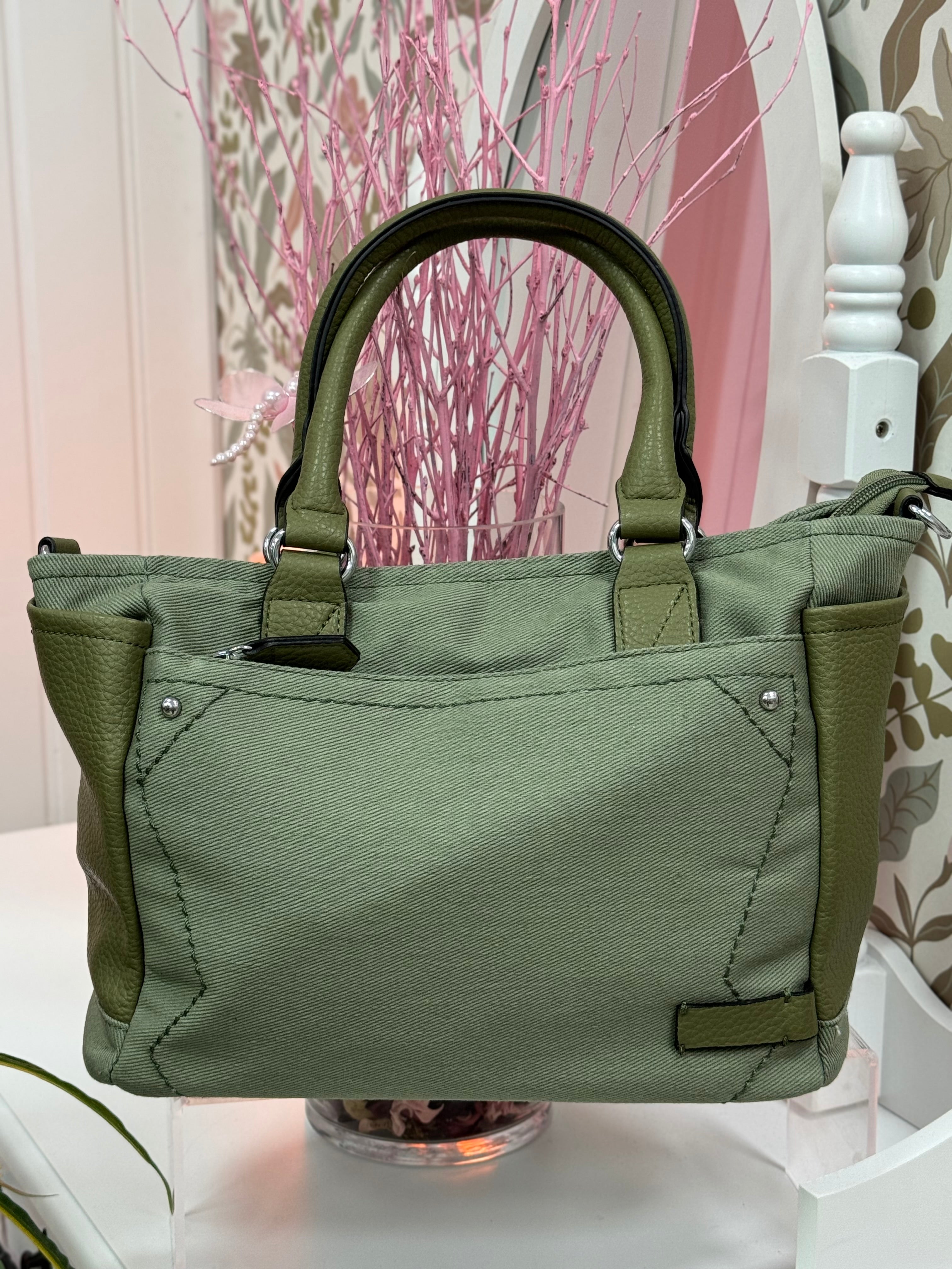 BOLSO ALGODÓN CON POLIPIEL