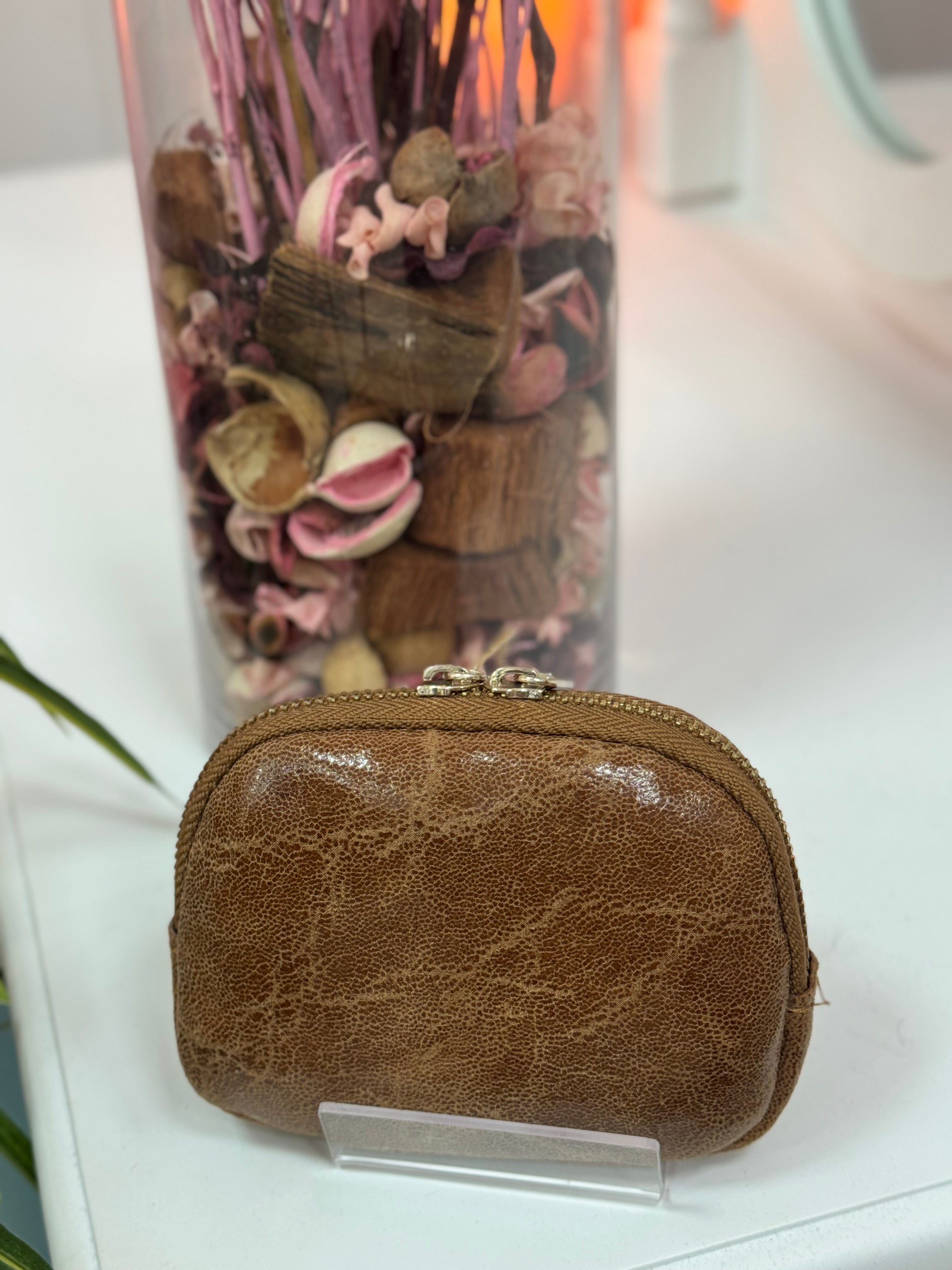 MONEDERO DE PIEL LISO