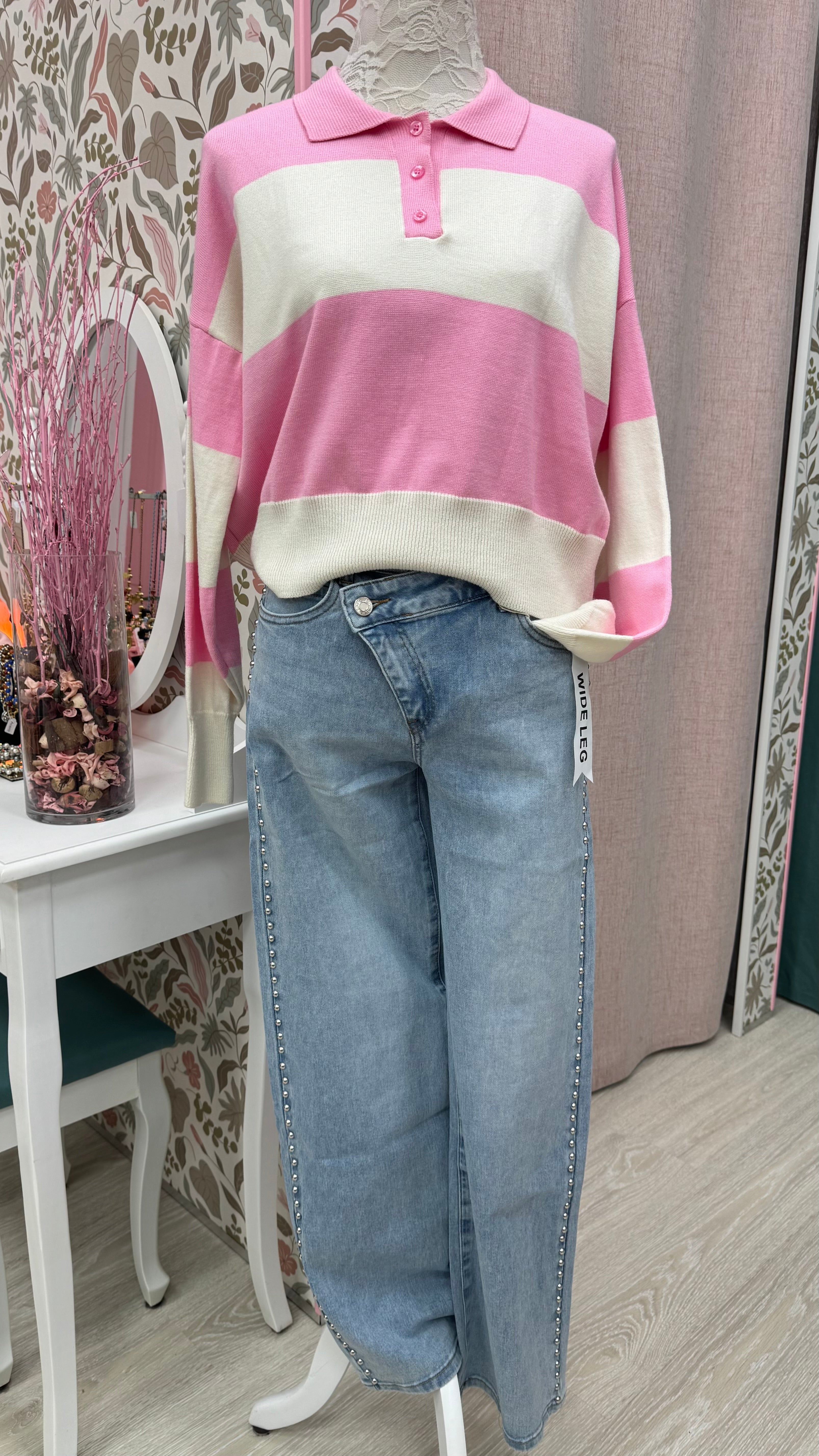 VAQUEROS “WIDE LEG” TACHUELAS