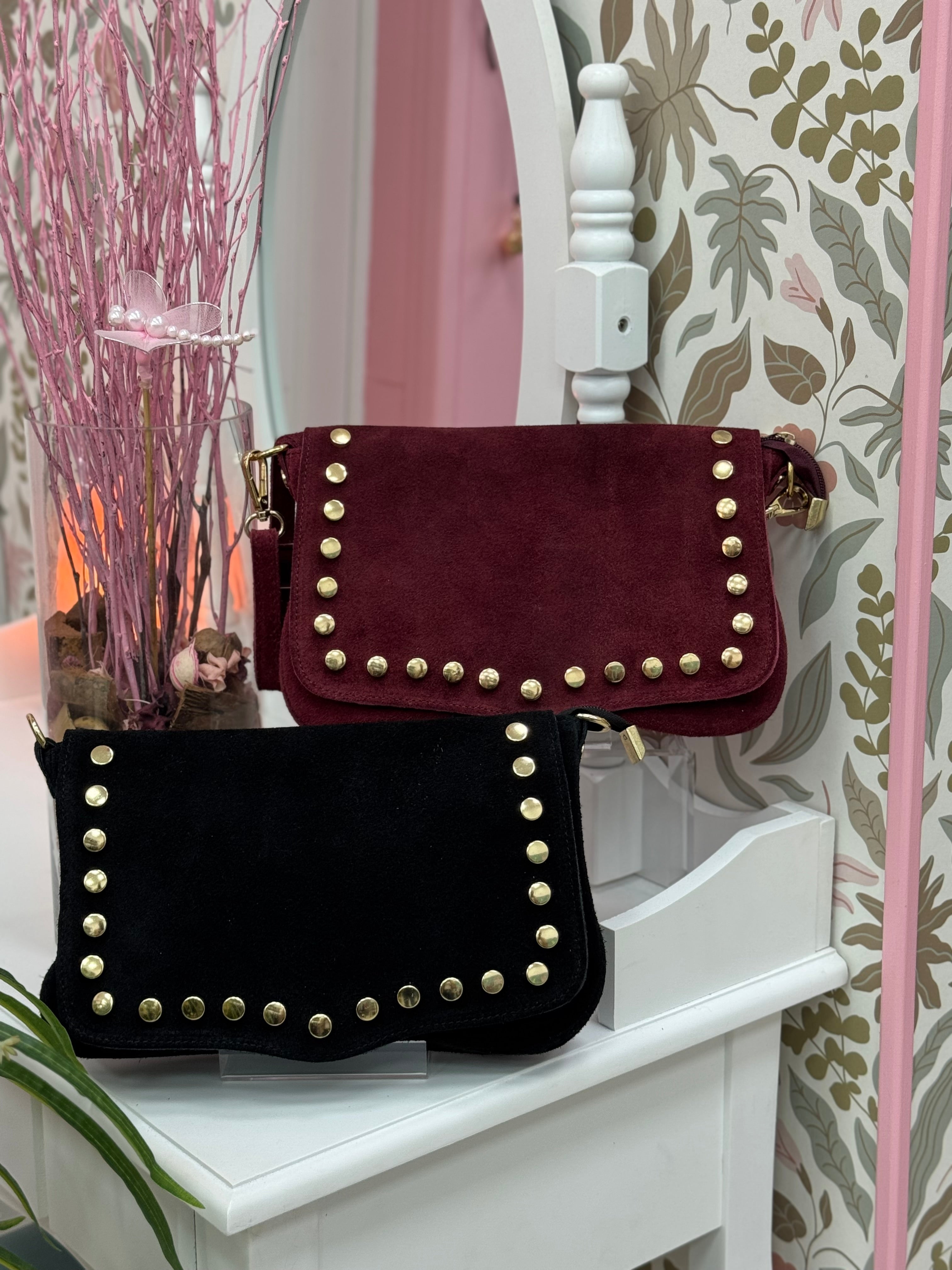 BOLSO PIEL VUELTA SOBRE TACHAS