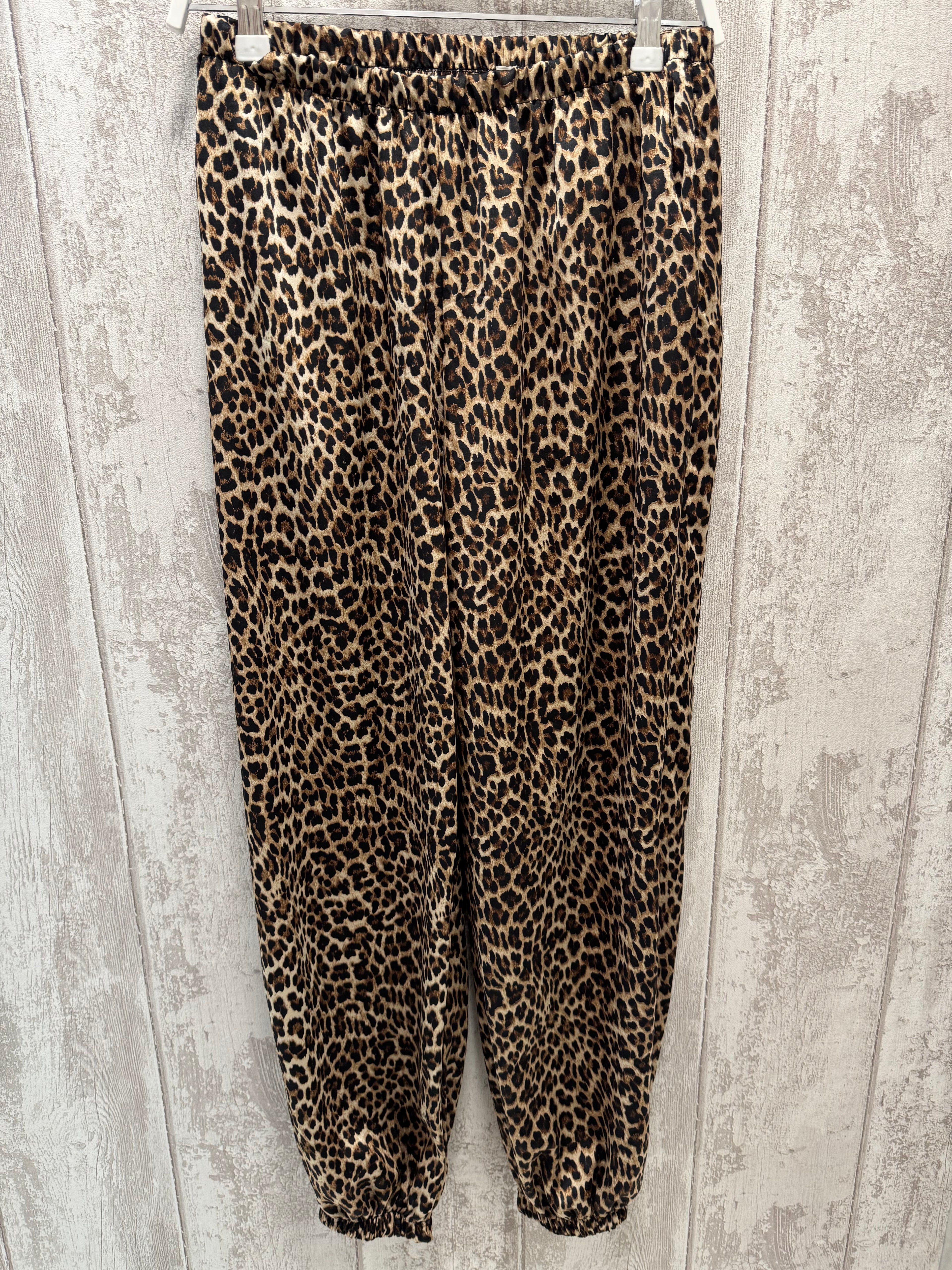 PANTALÓN BOMBACHO SATINADO ANIMAL PRINT
