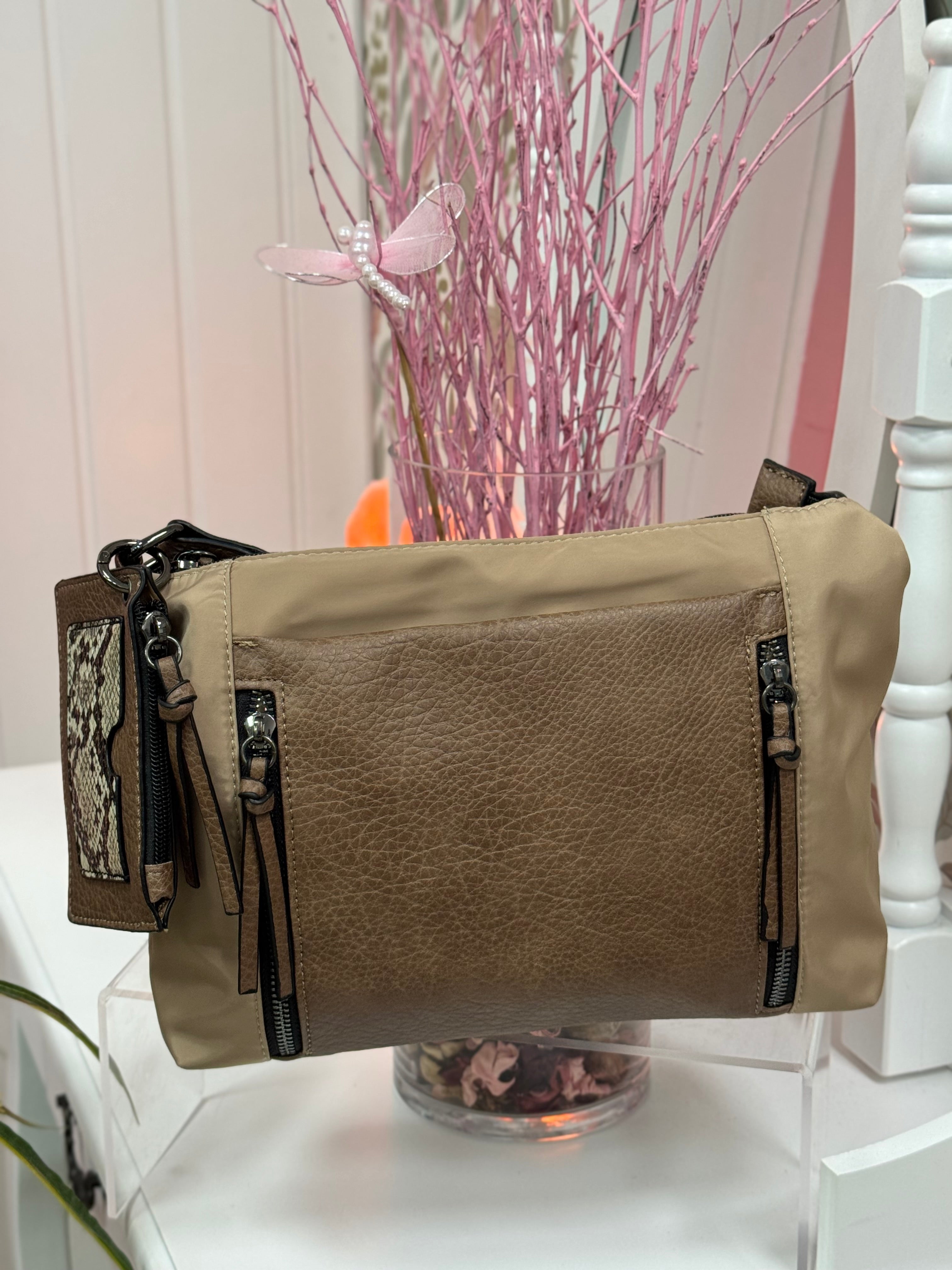 BOLSO CON BOLSILLO POLIPIEL