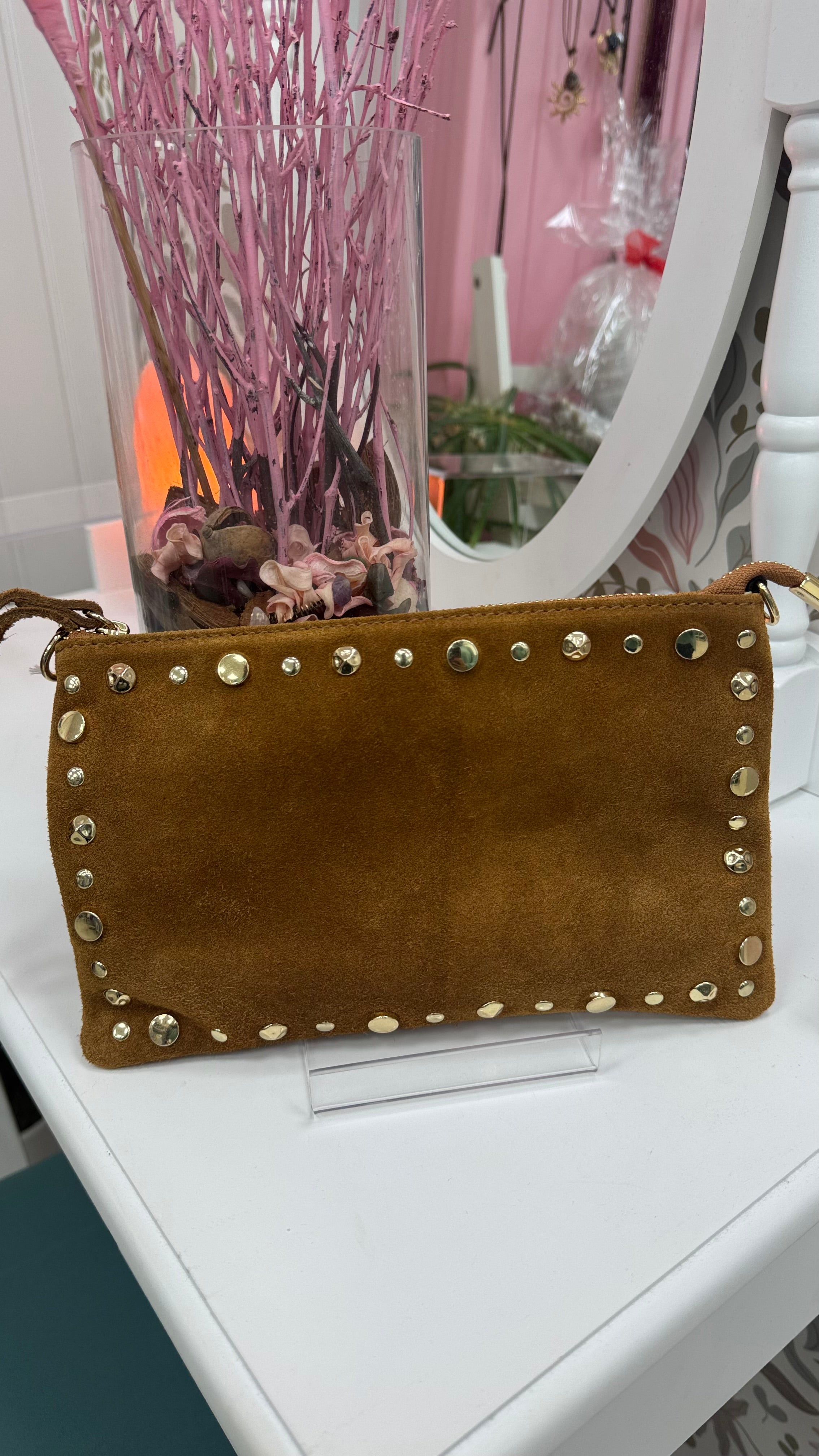 BOLSO PIEL VUELTA TACHAS