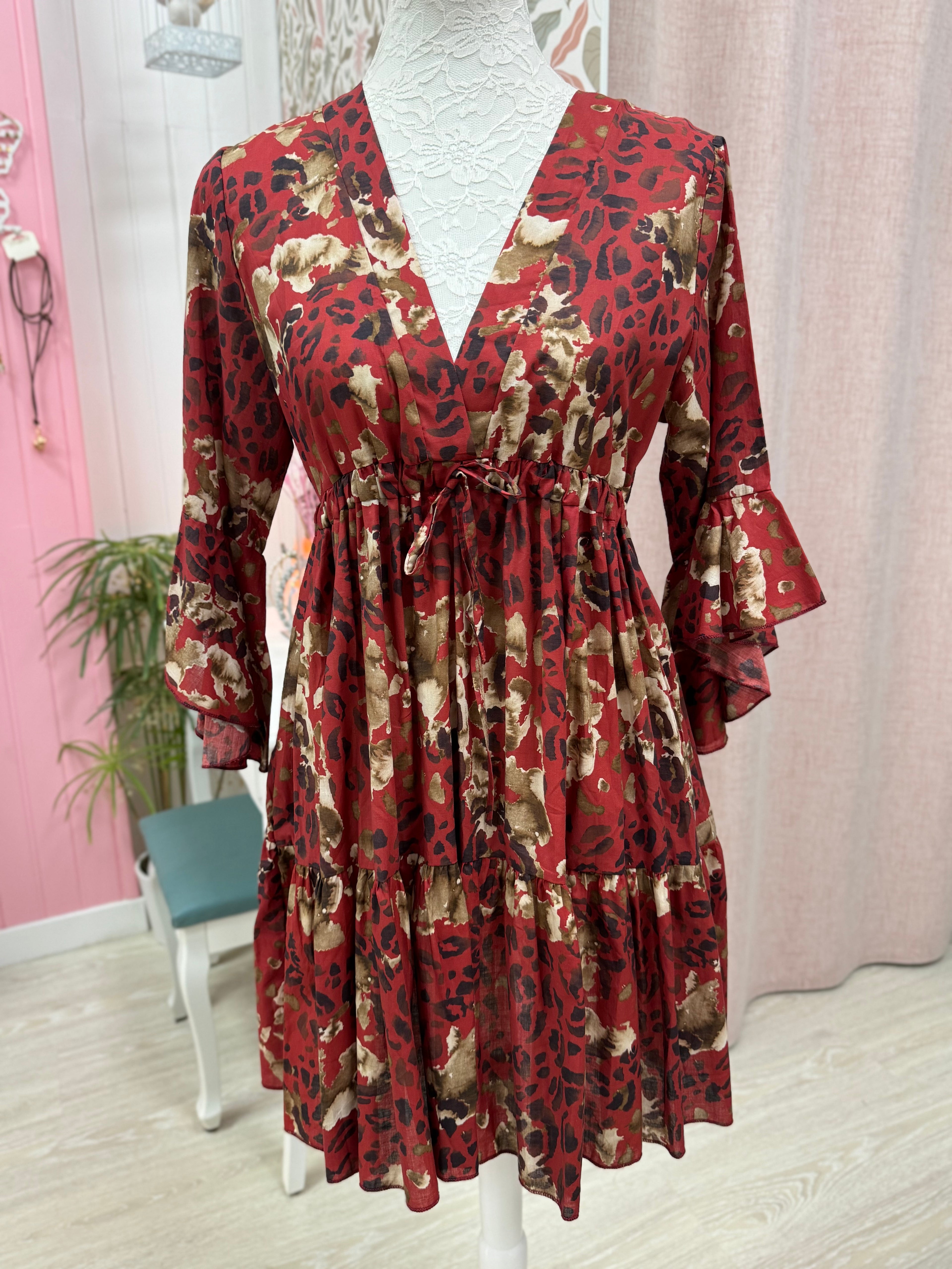 VESTIDO ANIMAL PRINT CALDERA