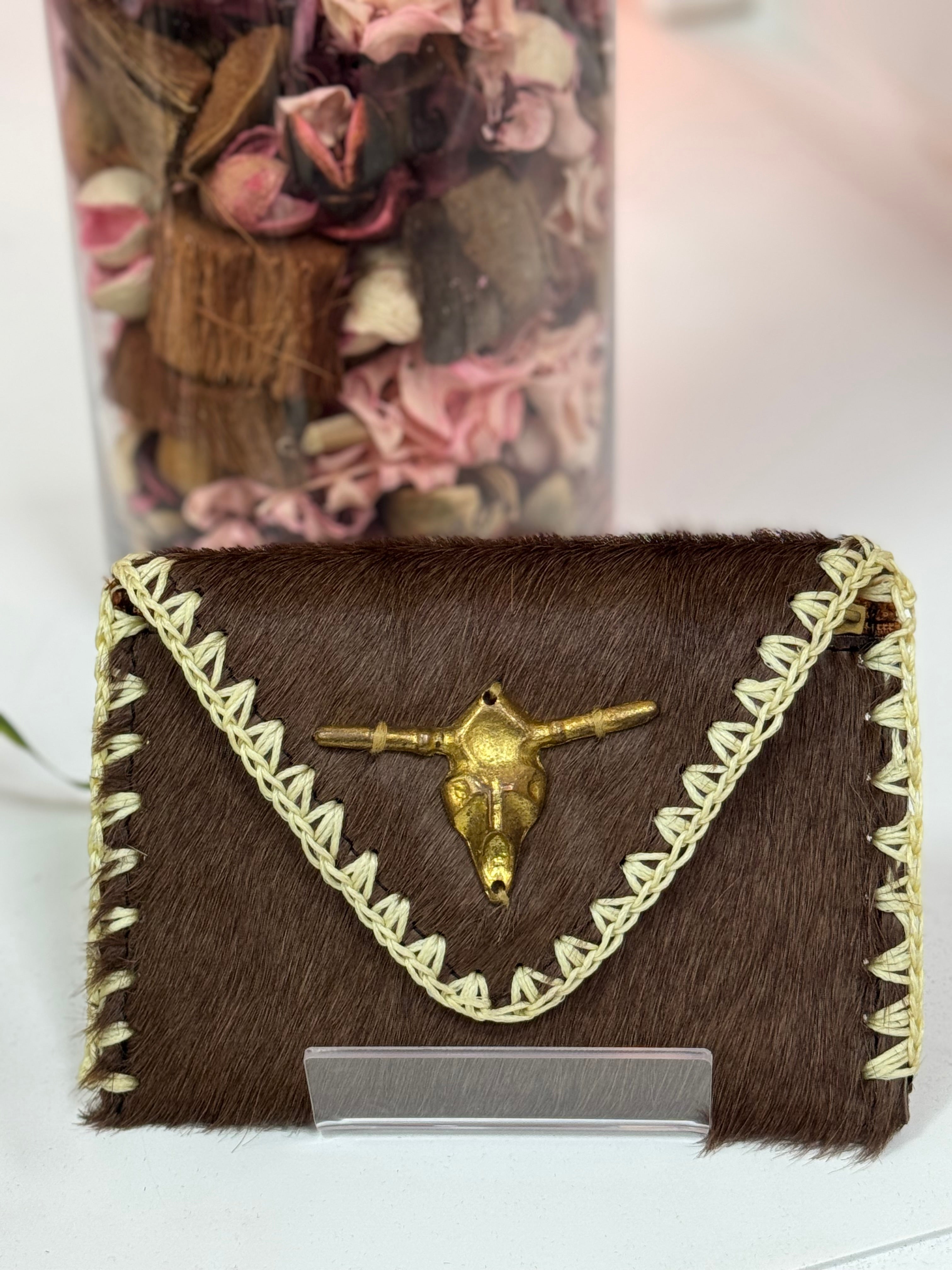 MONEDERO PIEL CABEZA BUEY