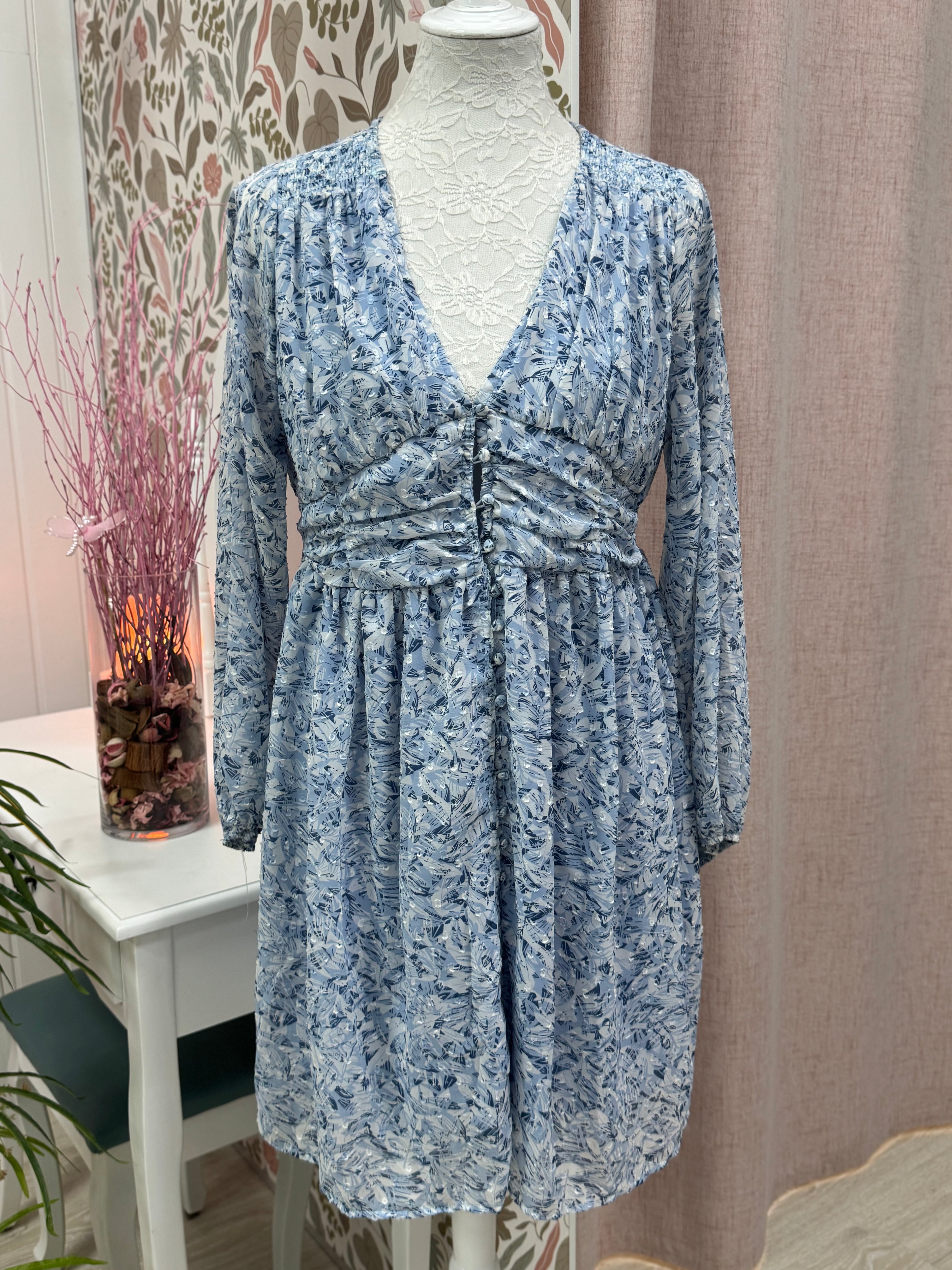 VESTIDO GASA PLUMETI