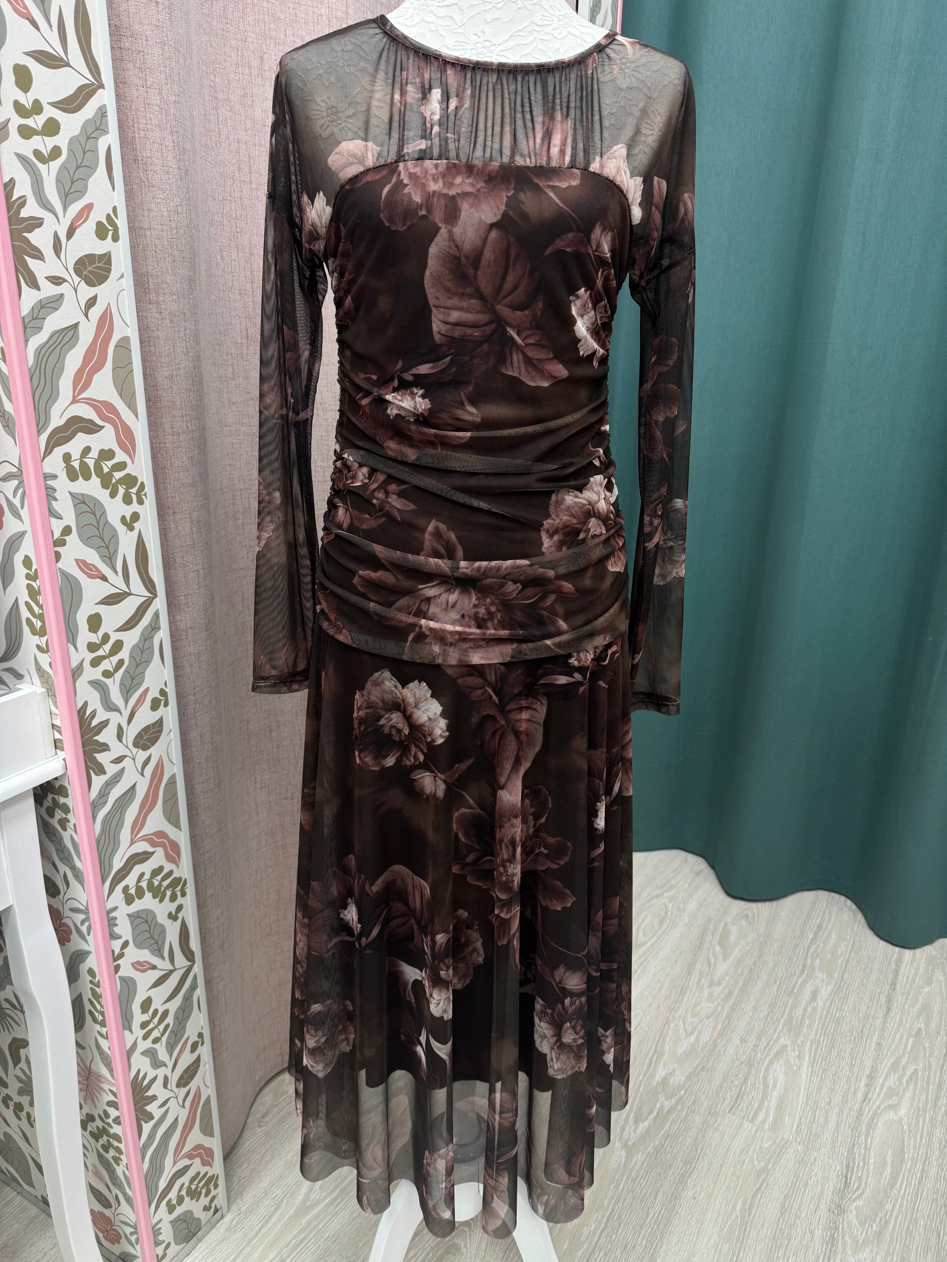 VESTIDO TUL FRUNCIDO