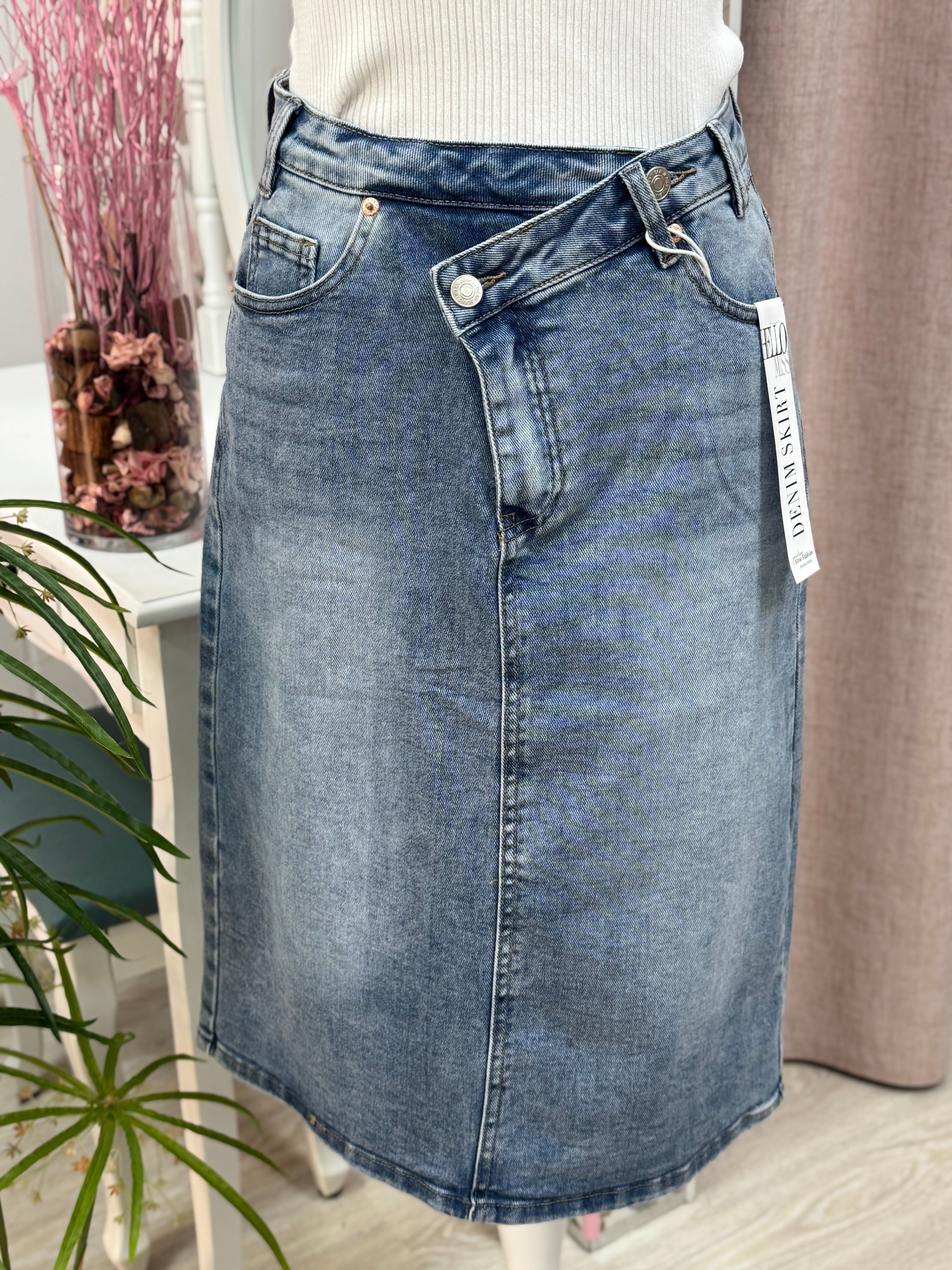 FALDA VAQUERA DOBLE BOTÓN