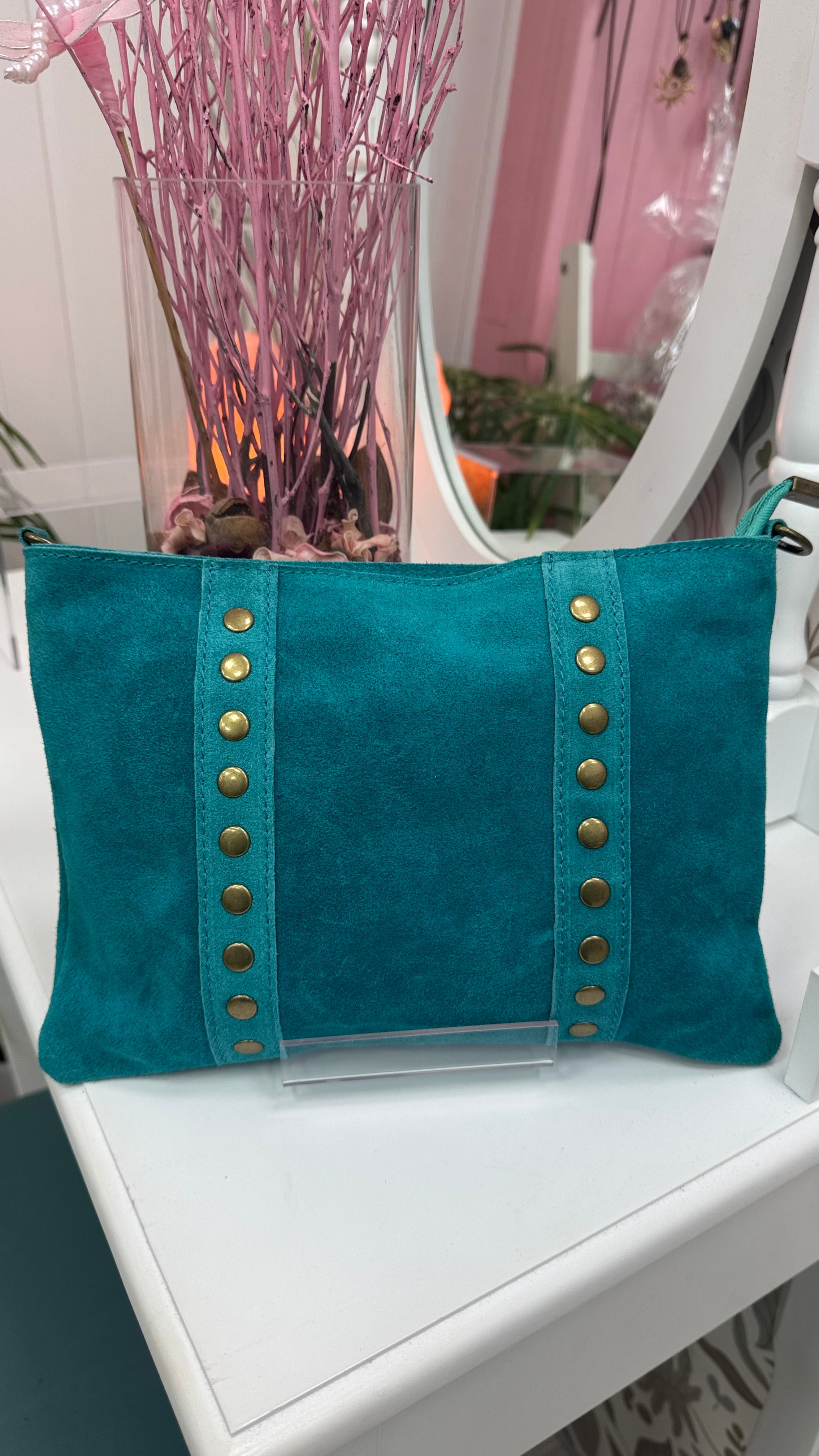 BOLSO PIEL VUELTA TACHAS