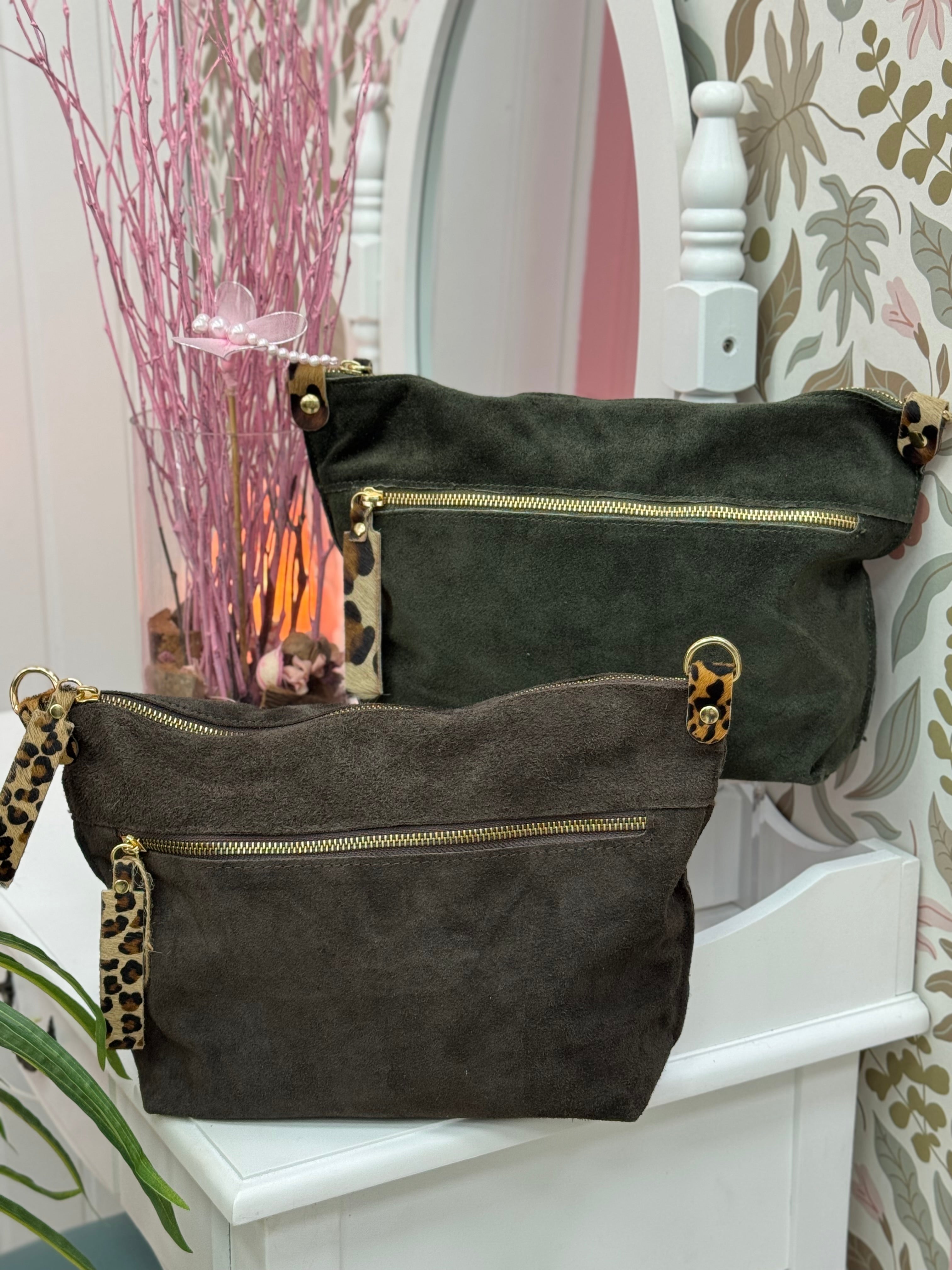 BOLSO PIEL VUELTA DETALLE ANIMAL PRINT