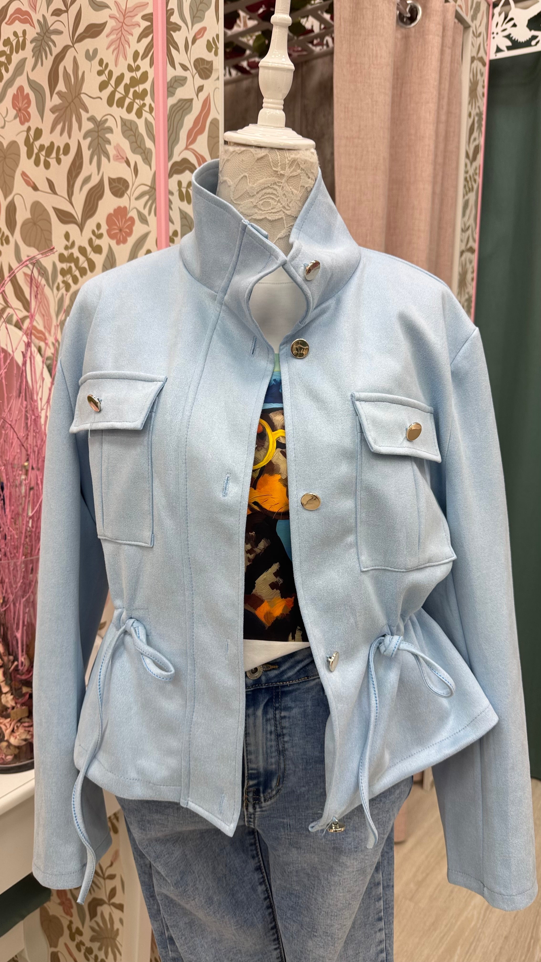 CHAQUETA PIEL MELOCOTÓN