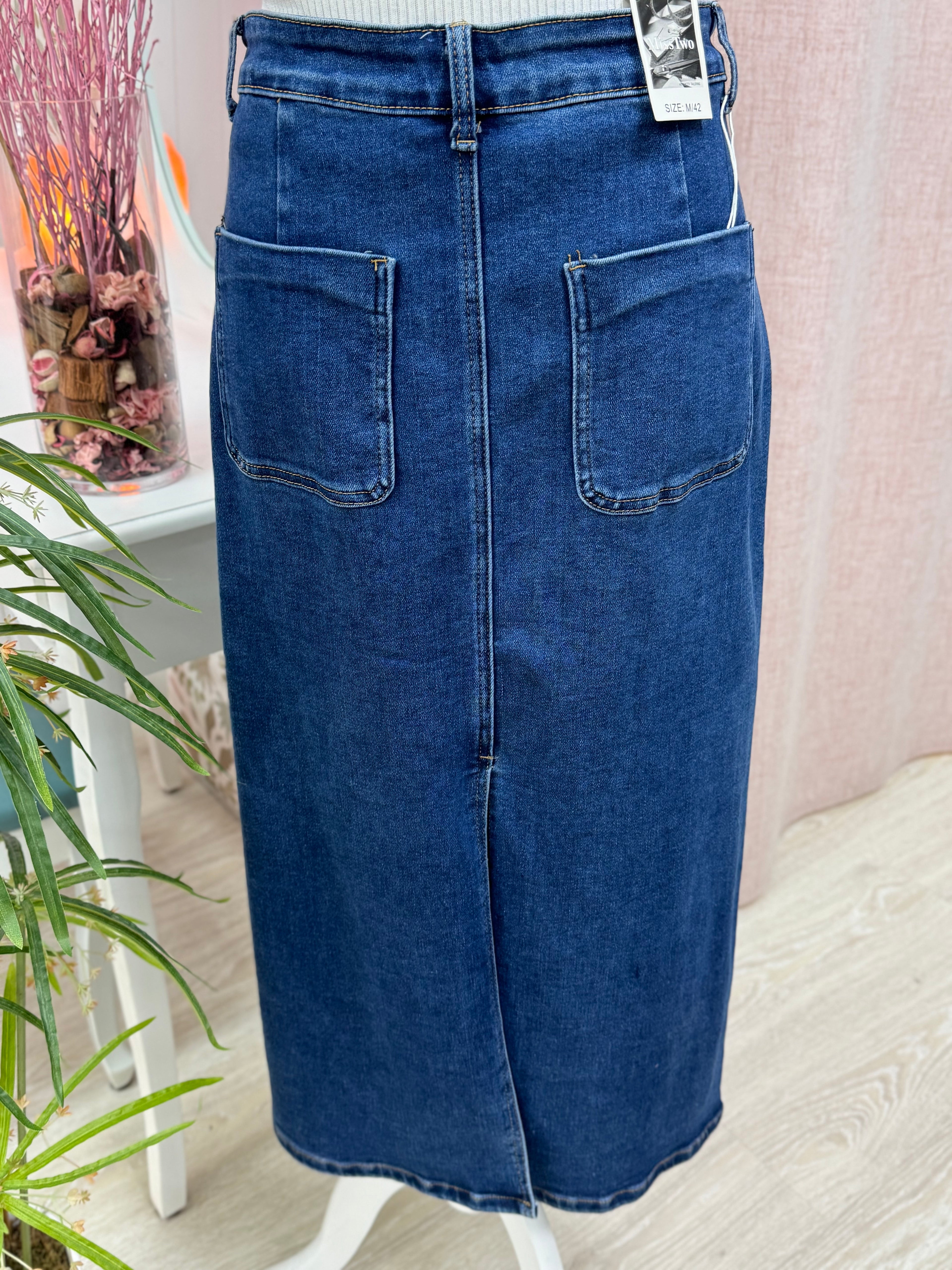 FALDA VAQUERA BOTONES