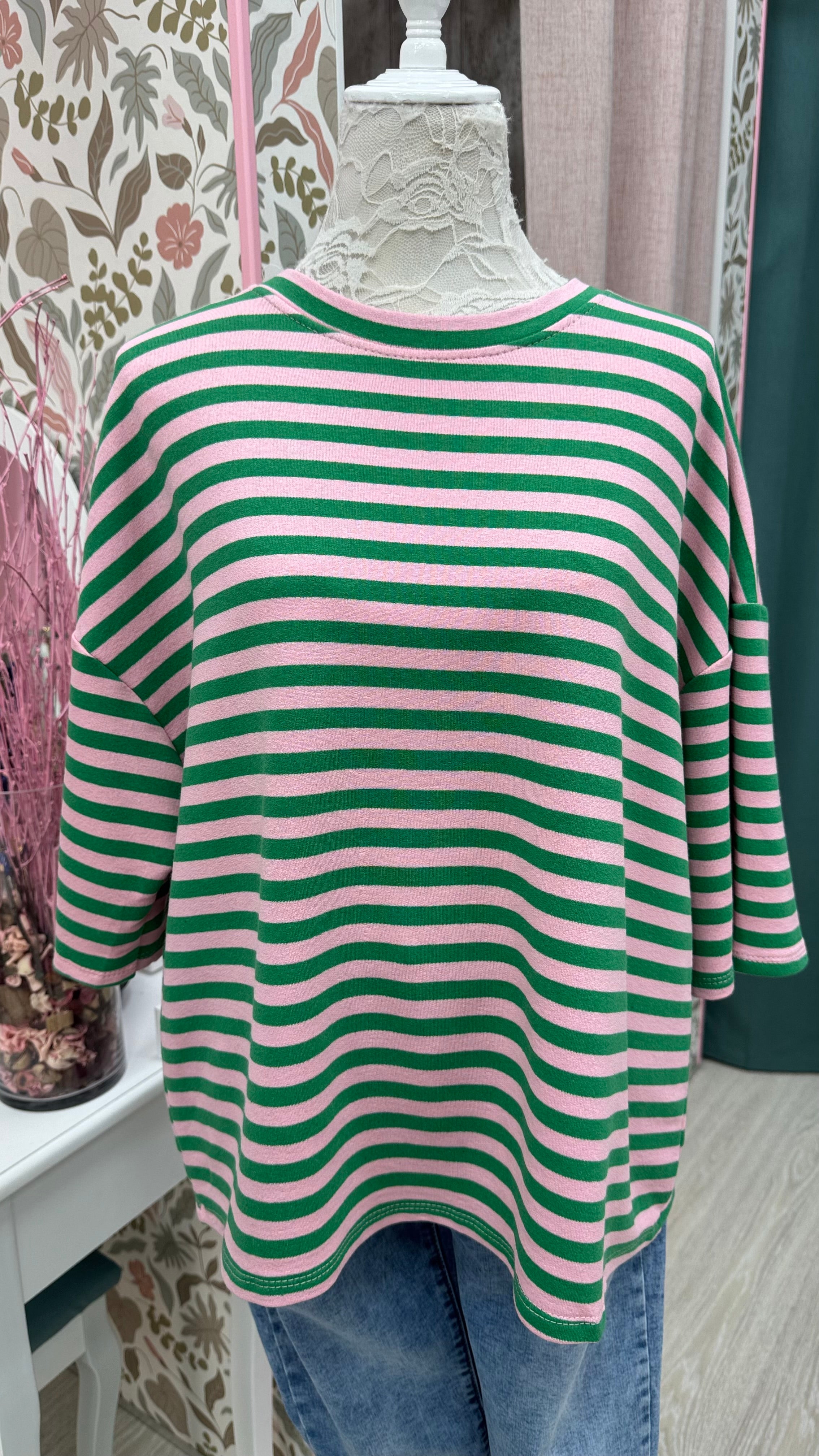 CAMISETA OVERSIZE RAYAS