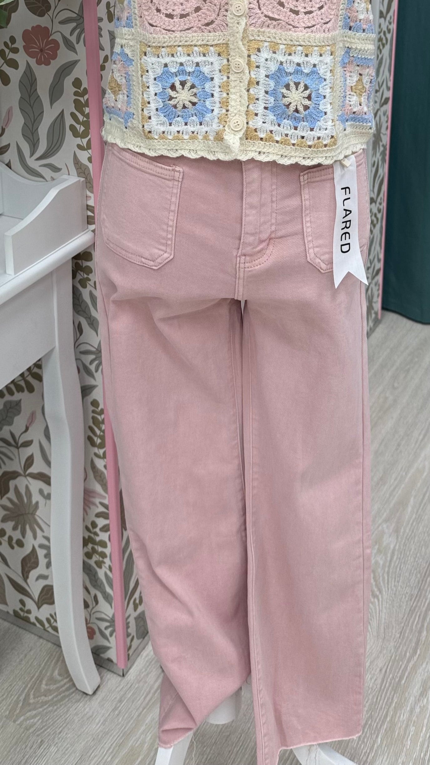 VAQUEROS FLARED ROSA PASTEL