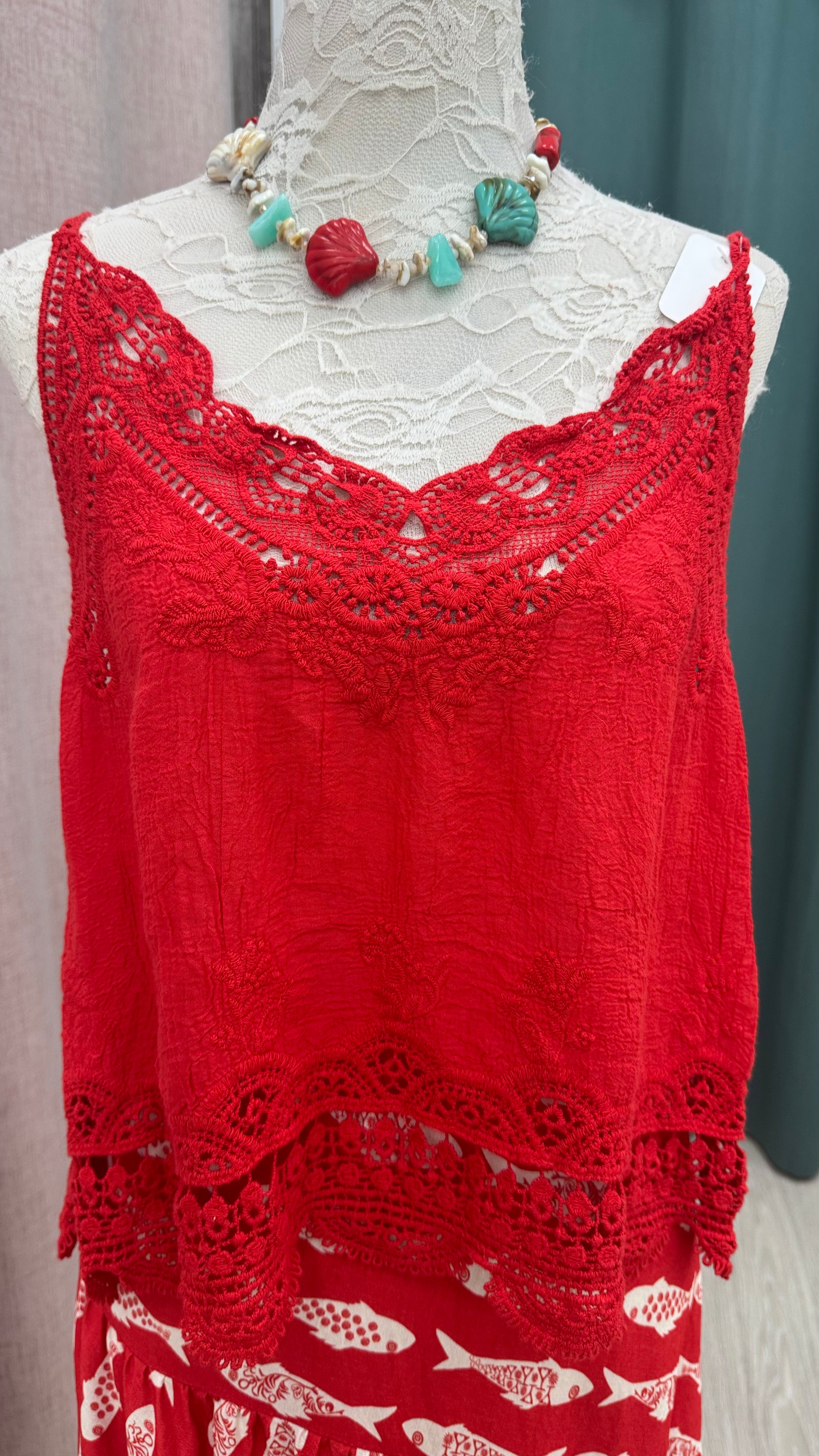 BLUSAS TIRANTES ENCAJE