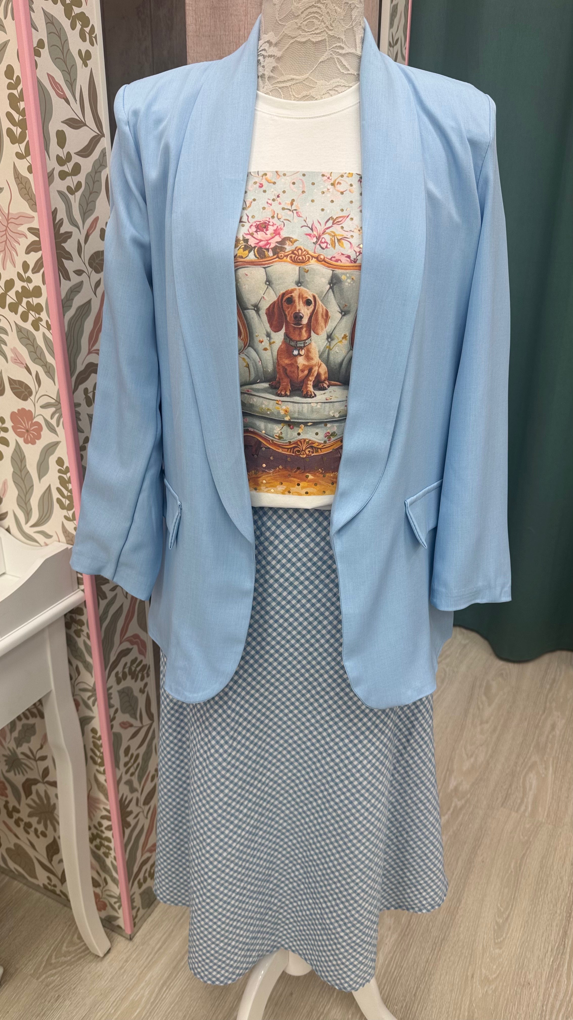 BLAZER CELESTE FORRADA