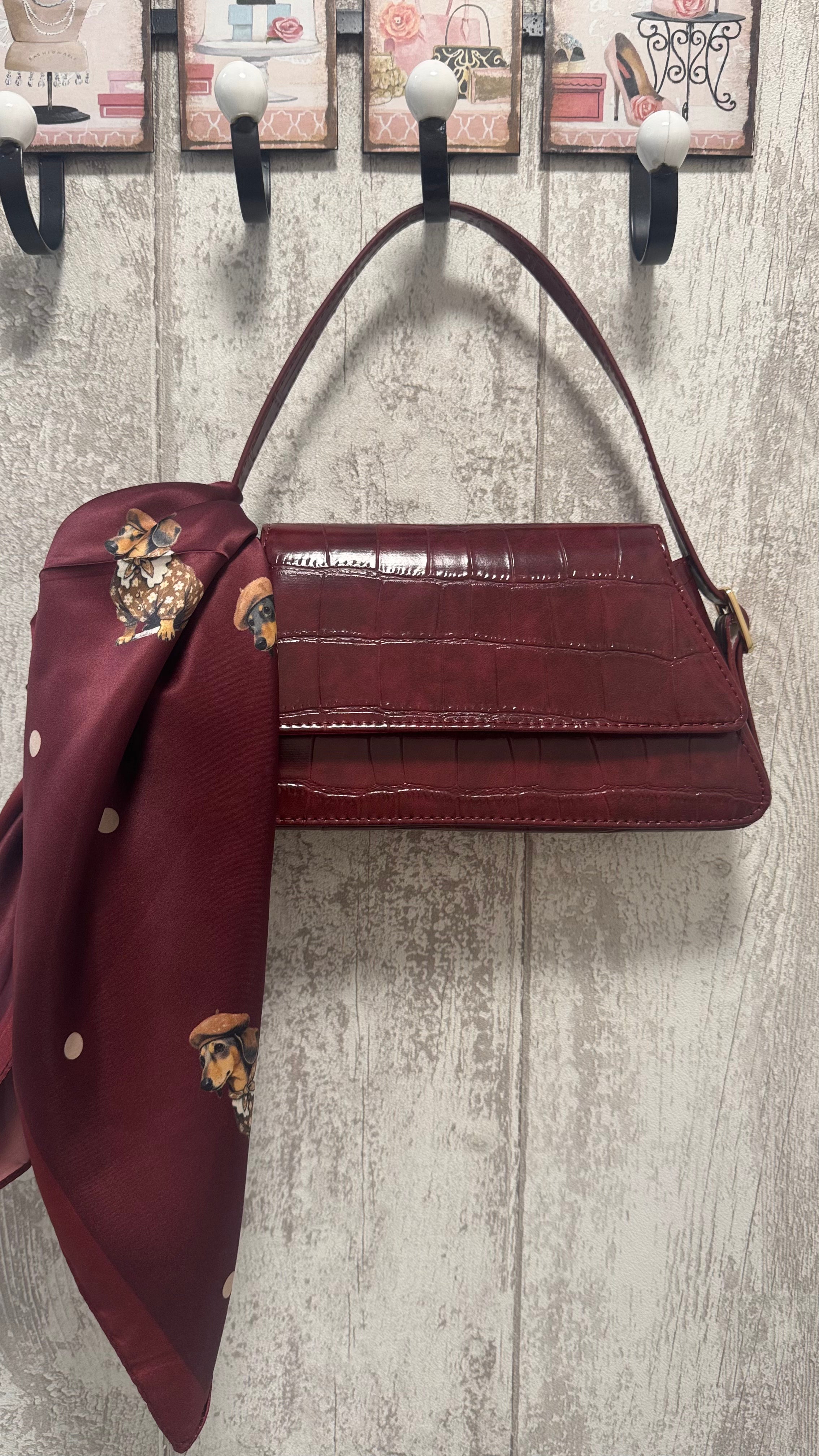 BOLSO CHAROL COCODRILO