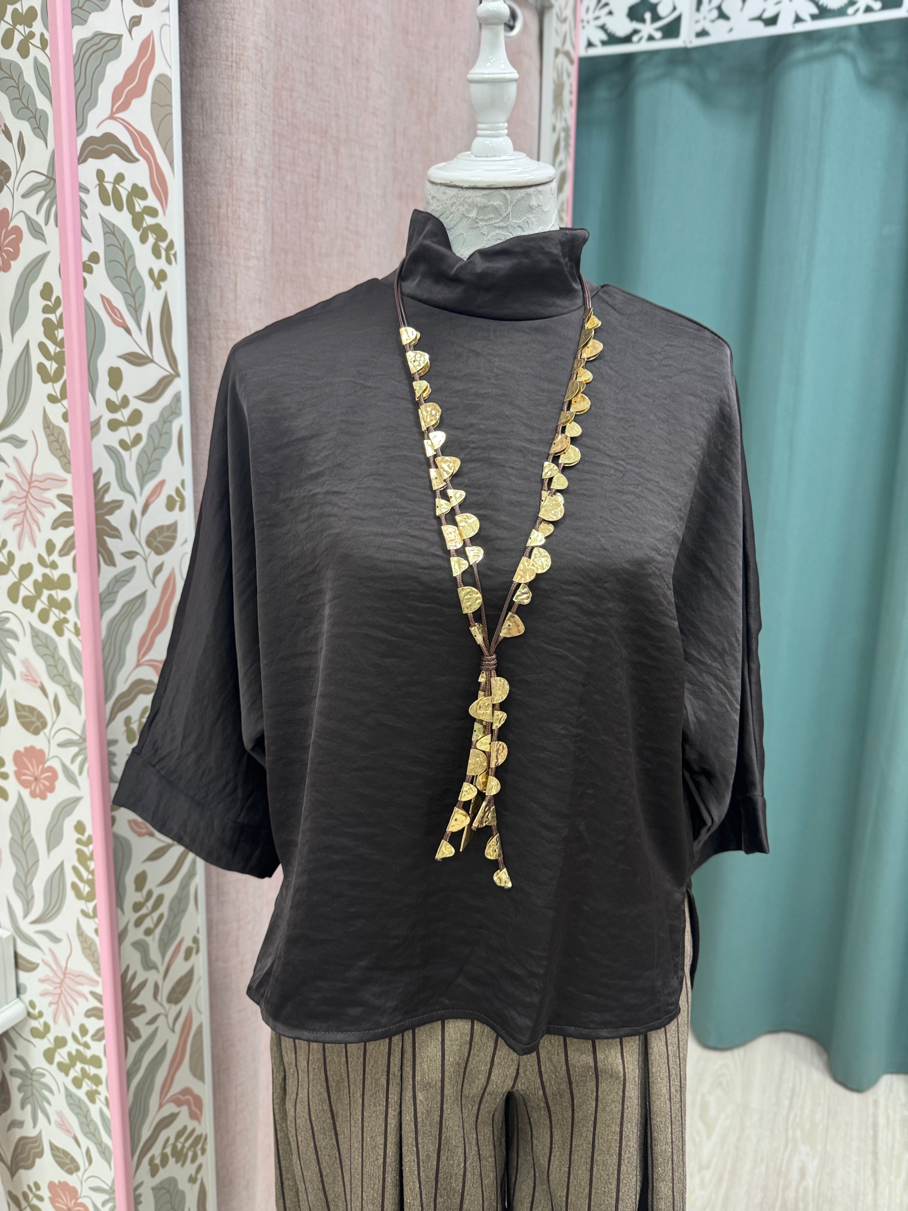 BLUSA SATINADA
