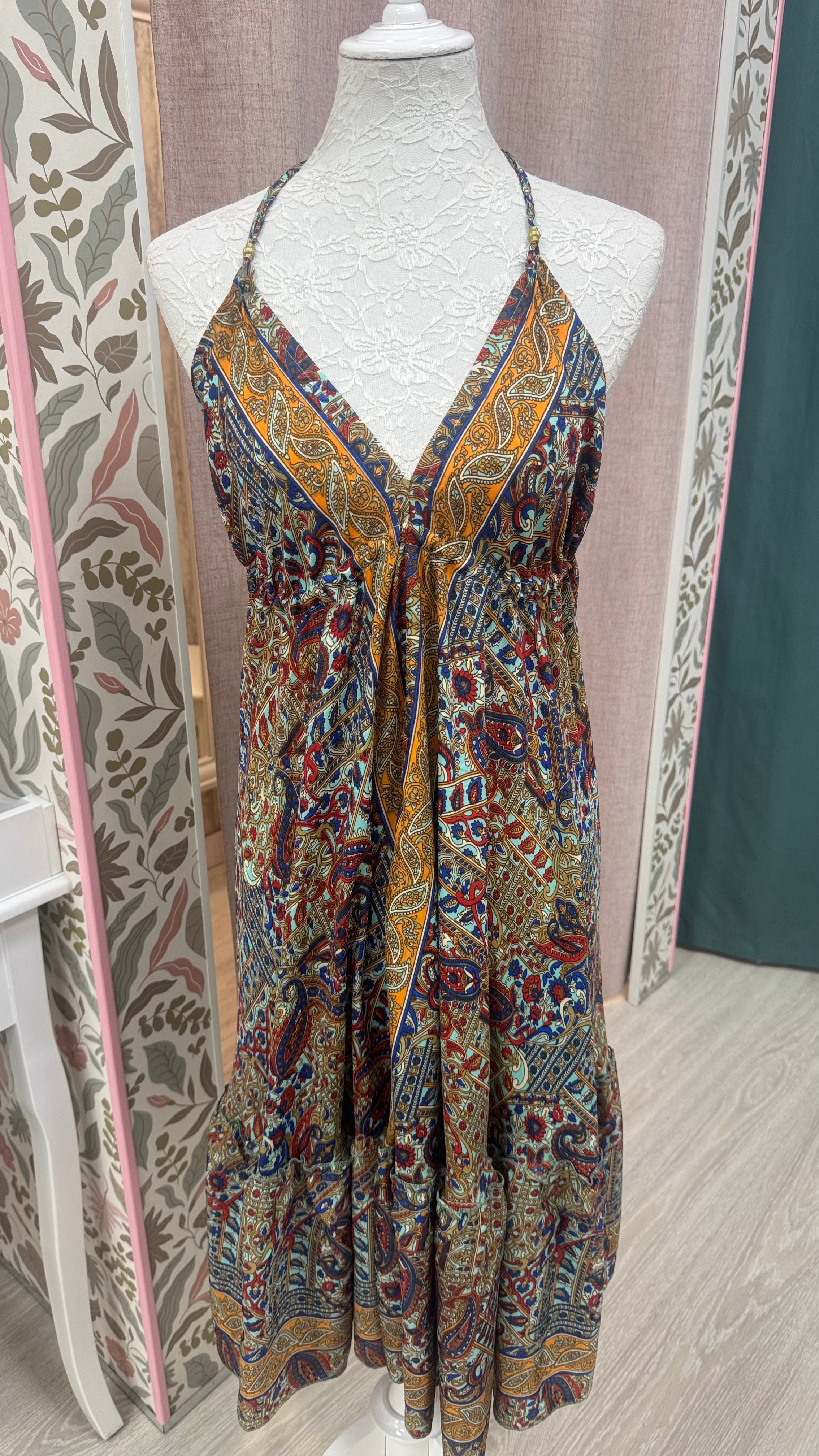 VESTIDO CORTO SEDA