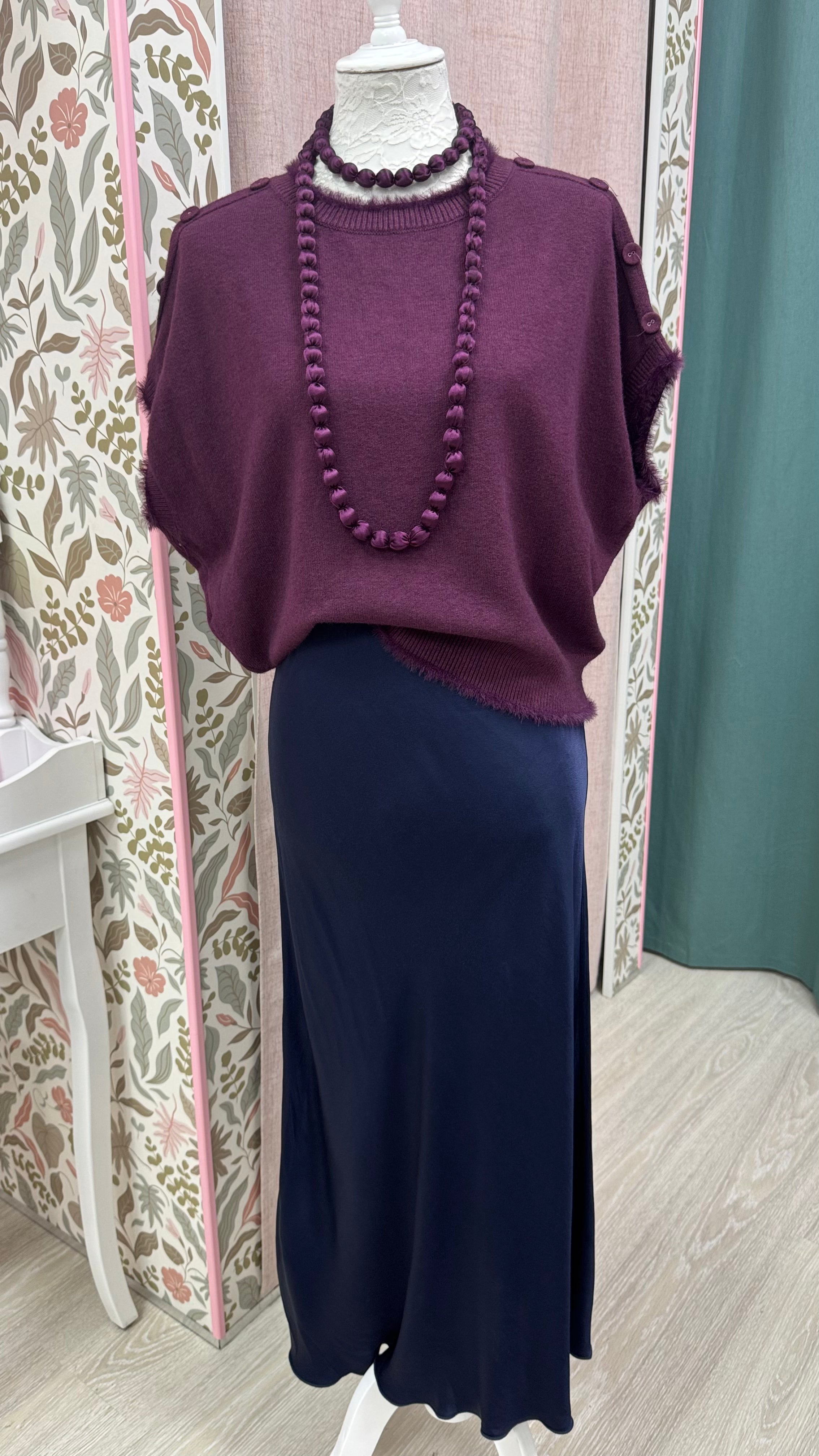 FALDA MIDI SATINADA