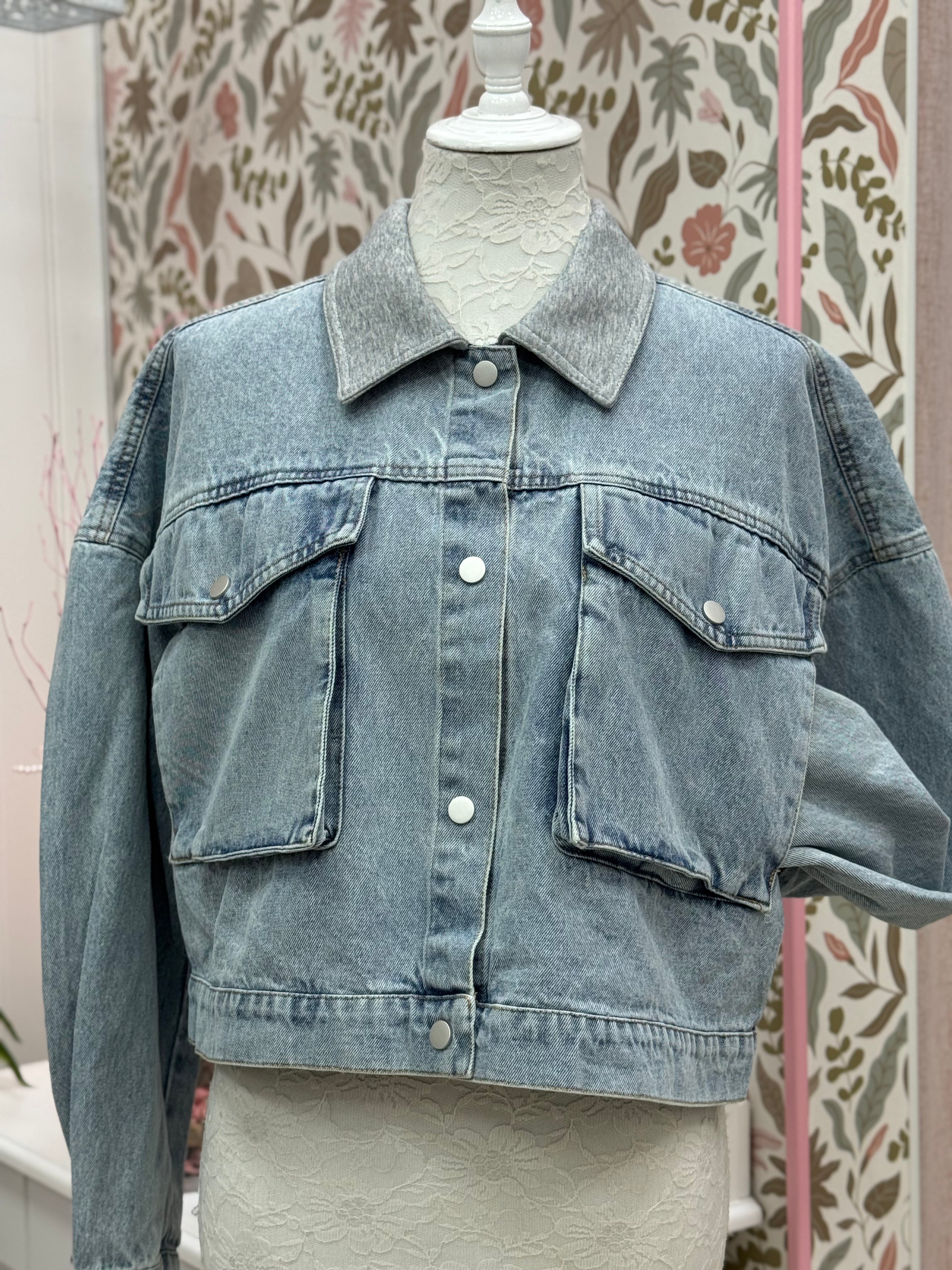 CAZADORA VAQUERA CLARA CUELLO GRIS