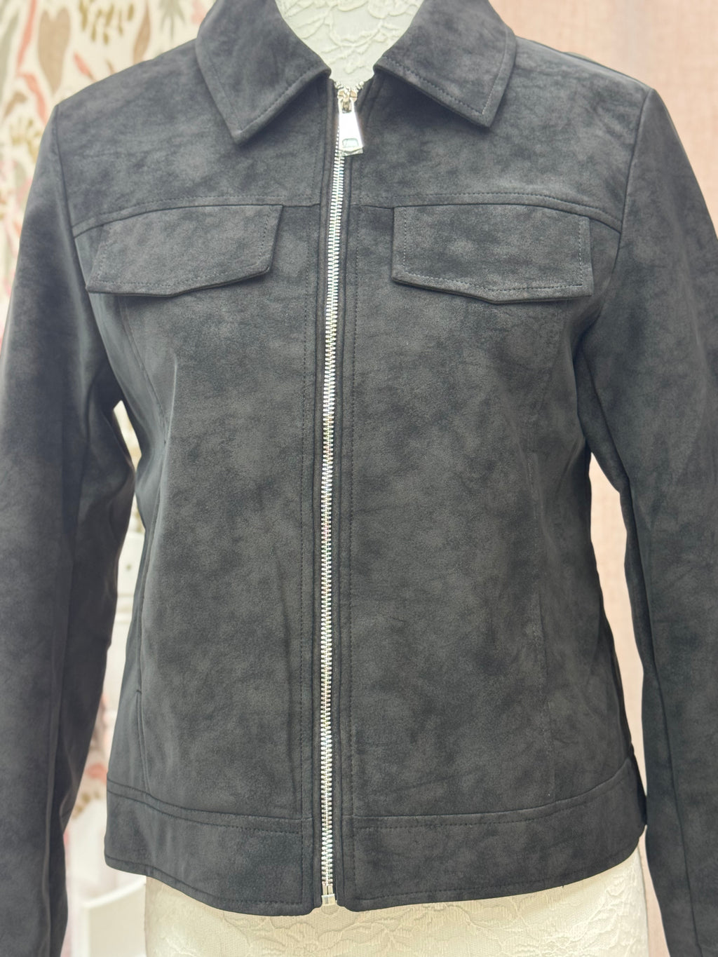 CHAQUETA ANTELINA NEGRA