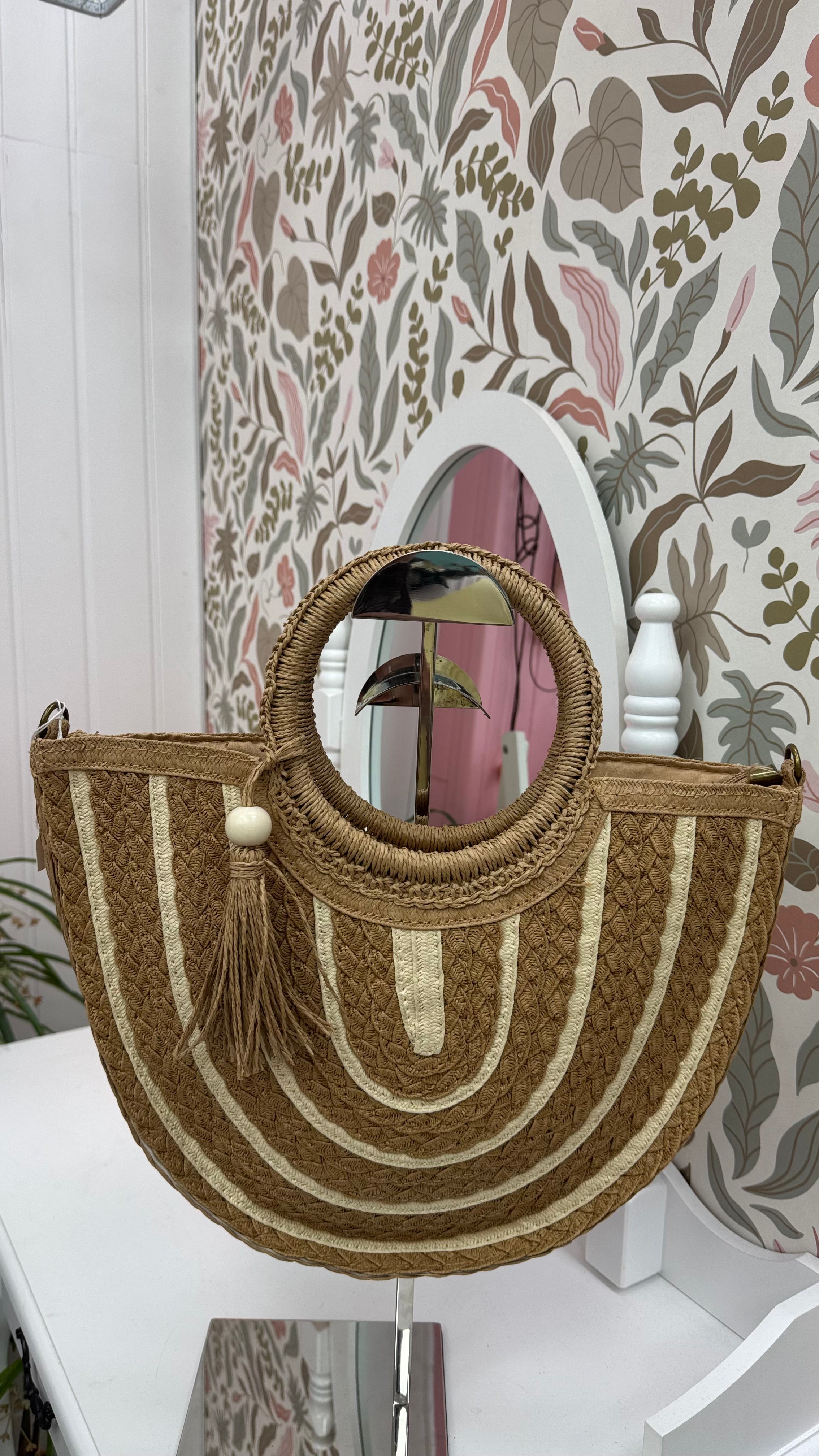 BOLSO RAFIA BICOLOR